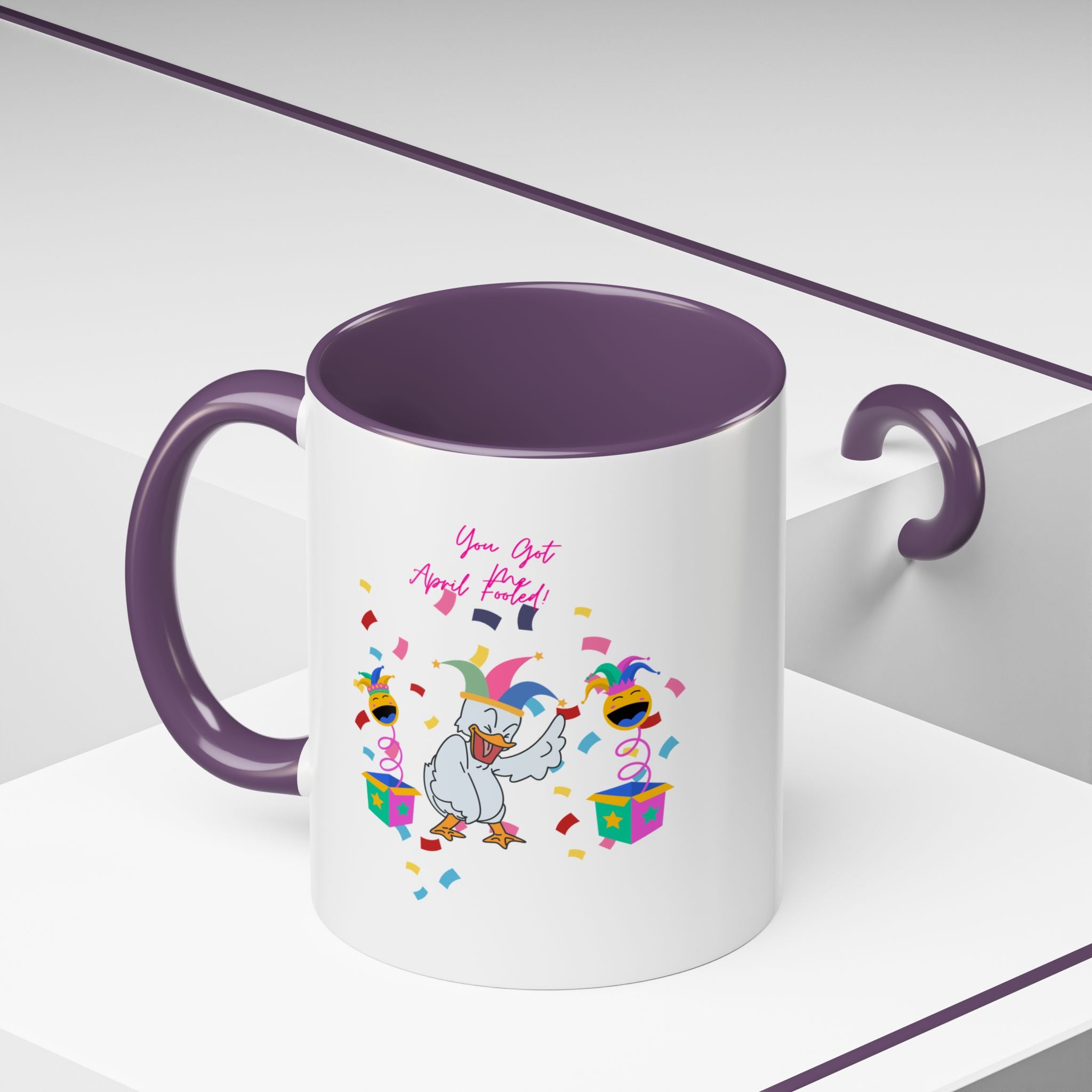 You Got Me April Fooled! Accent Coffee Mug