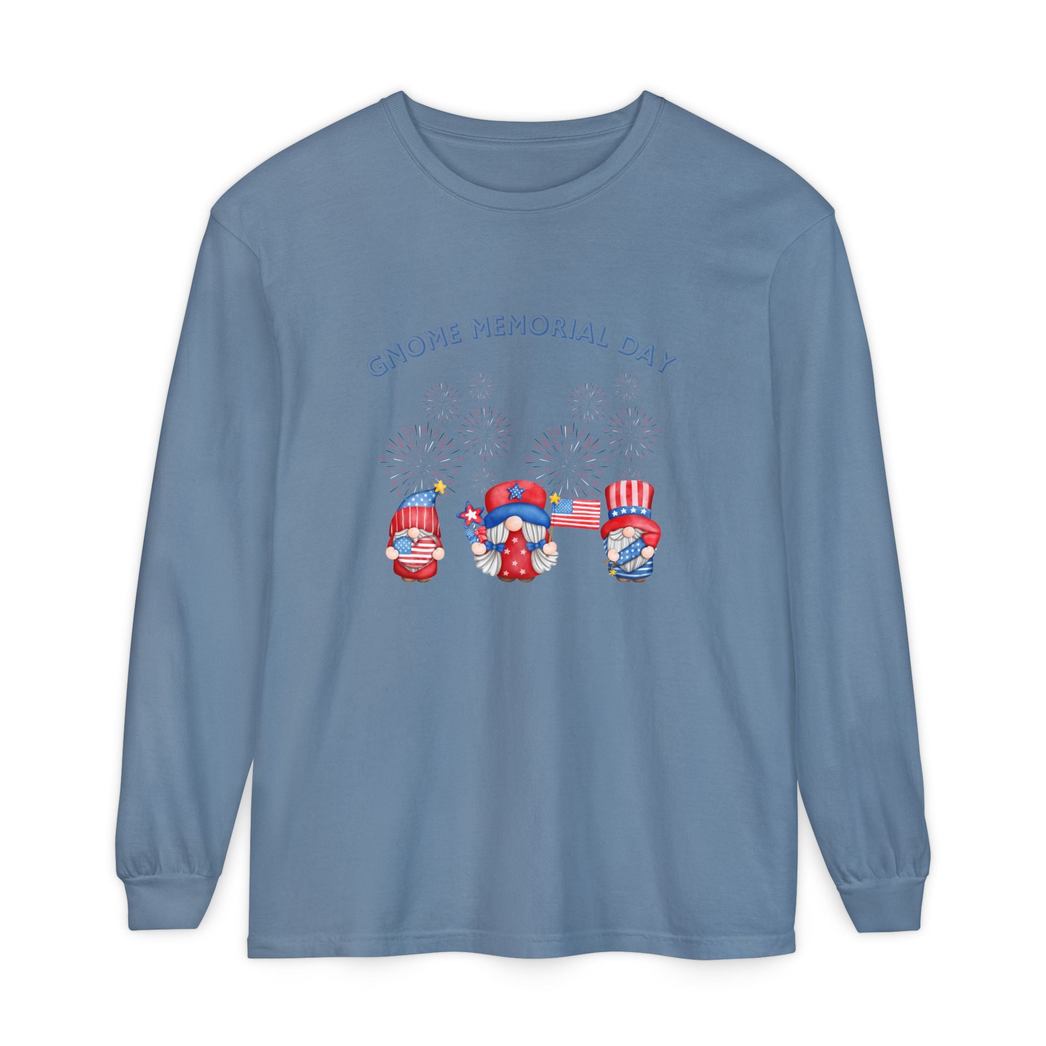 Gnome Memorial Day Long Sleeve T-Shirt