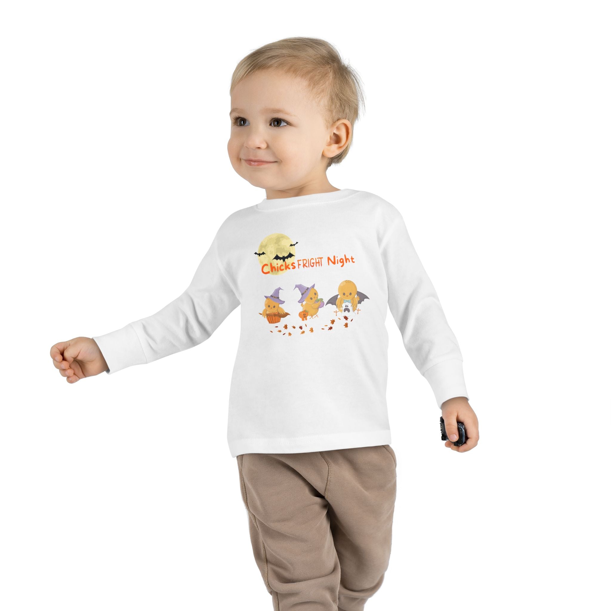 Chicks Fright Night Toddler Long Sleeve Tee