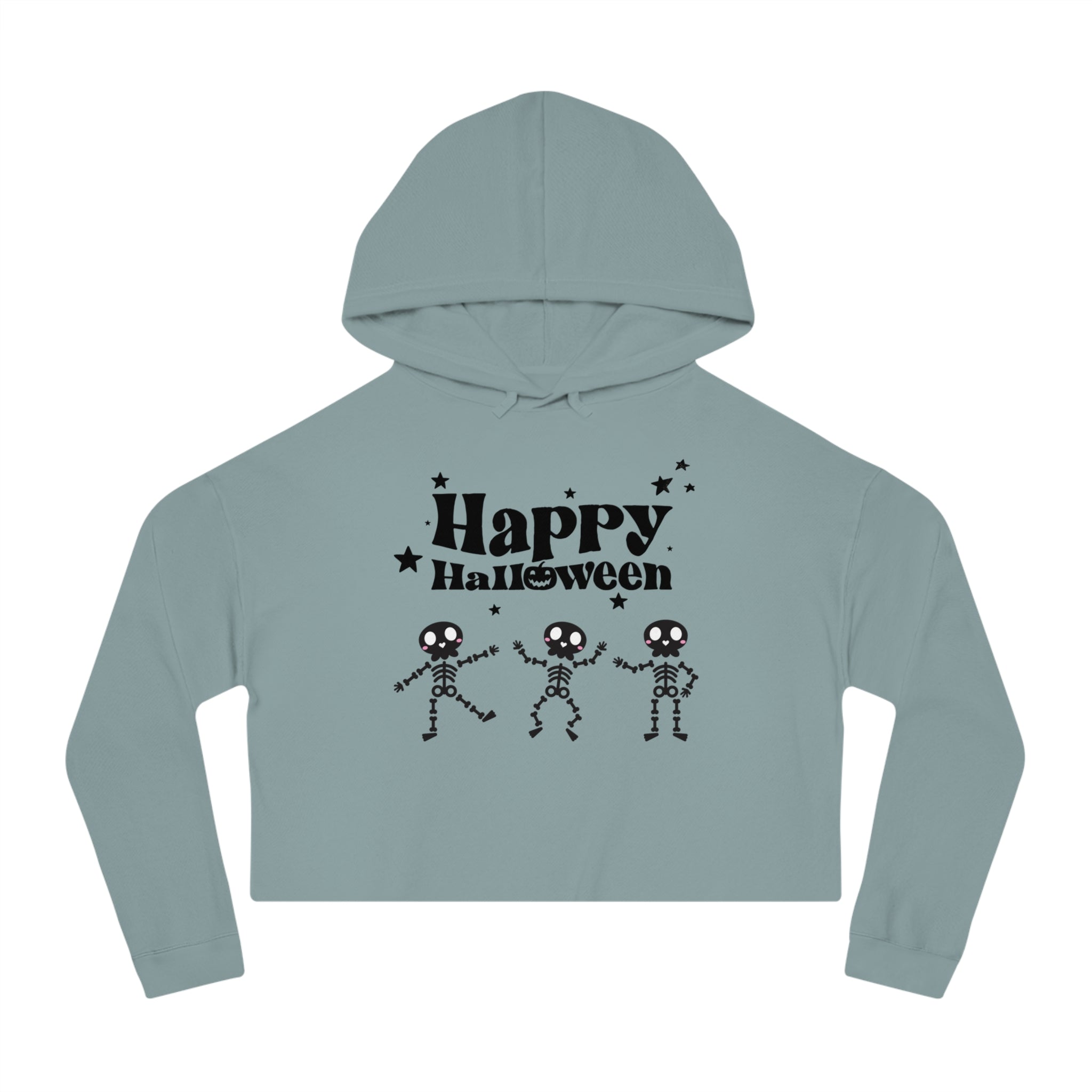 Happy Halloween Crew Women’s Cropped Hooded Sweatshirt