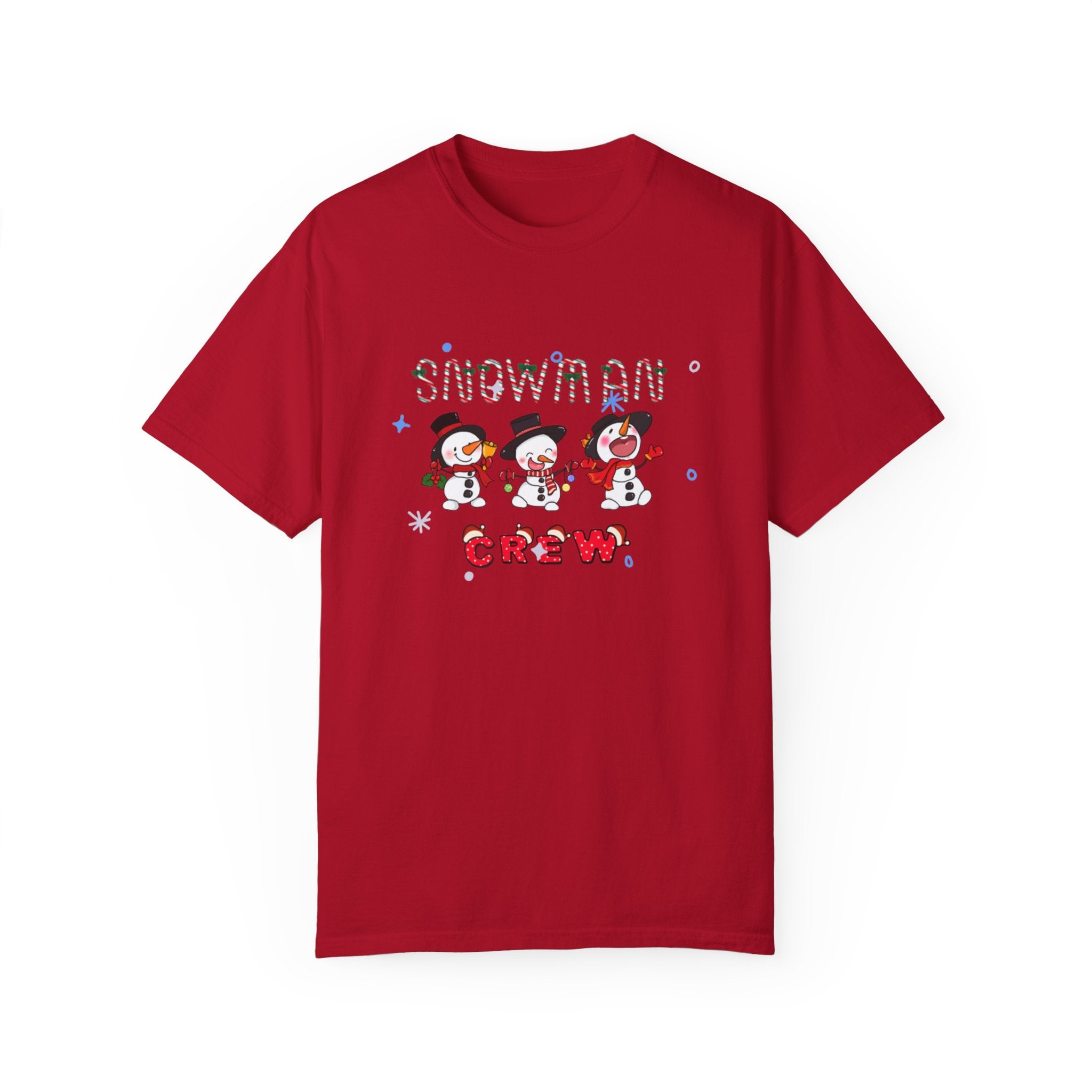 Snowman Crew Unisex Garment-Dyed T-shirt