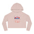 Wish U A Happy Labor Day Women’s Cropped Hooded Sweatshirt