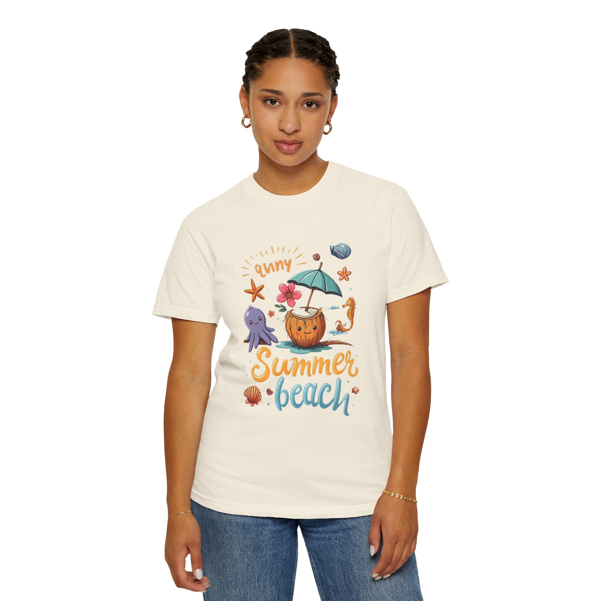 Sunny Summer Beach Fun Unisex T-shirt, Graphic Tee