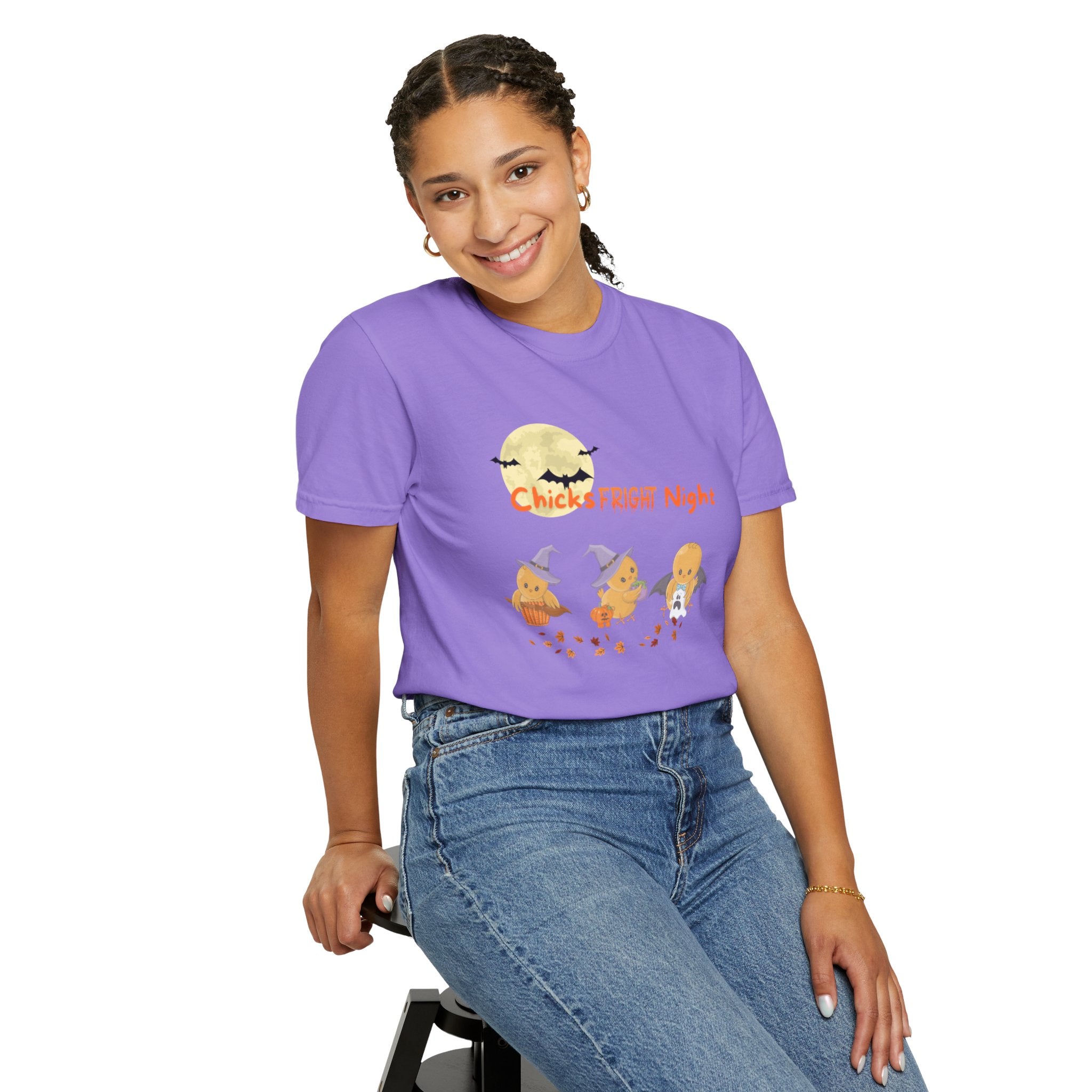 Chicks Fright Night Unisex Garment-Dyed T-shirt