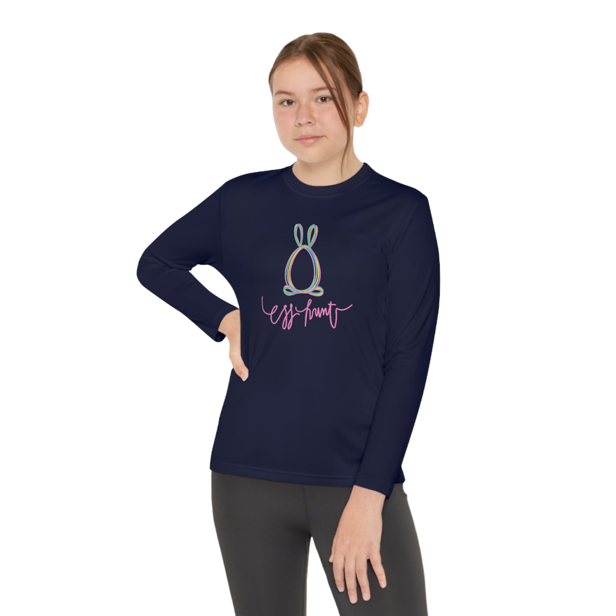 Egg Hunt Youth Long Sleeve Competitor Tee