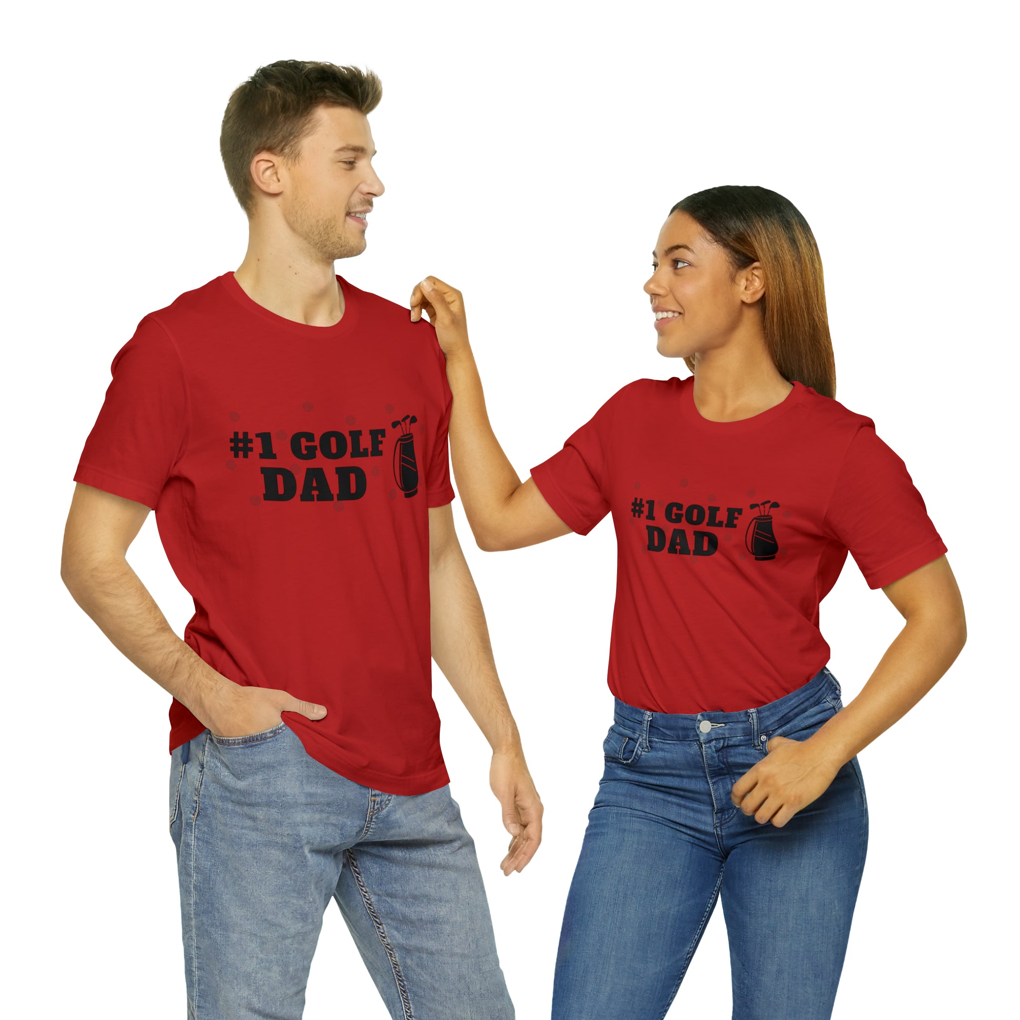 Happy Father's Day Golf Unisex Jersey Short Sleeve Tee