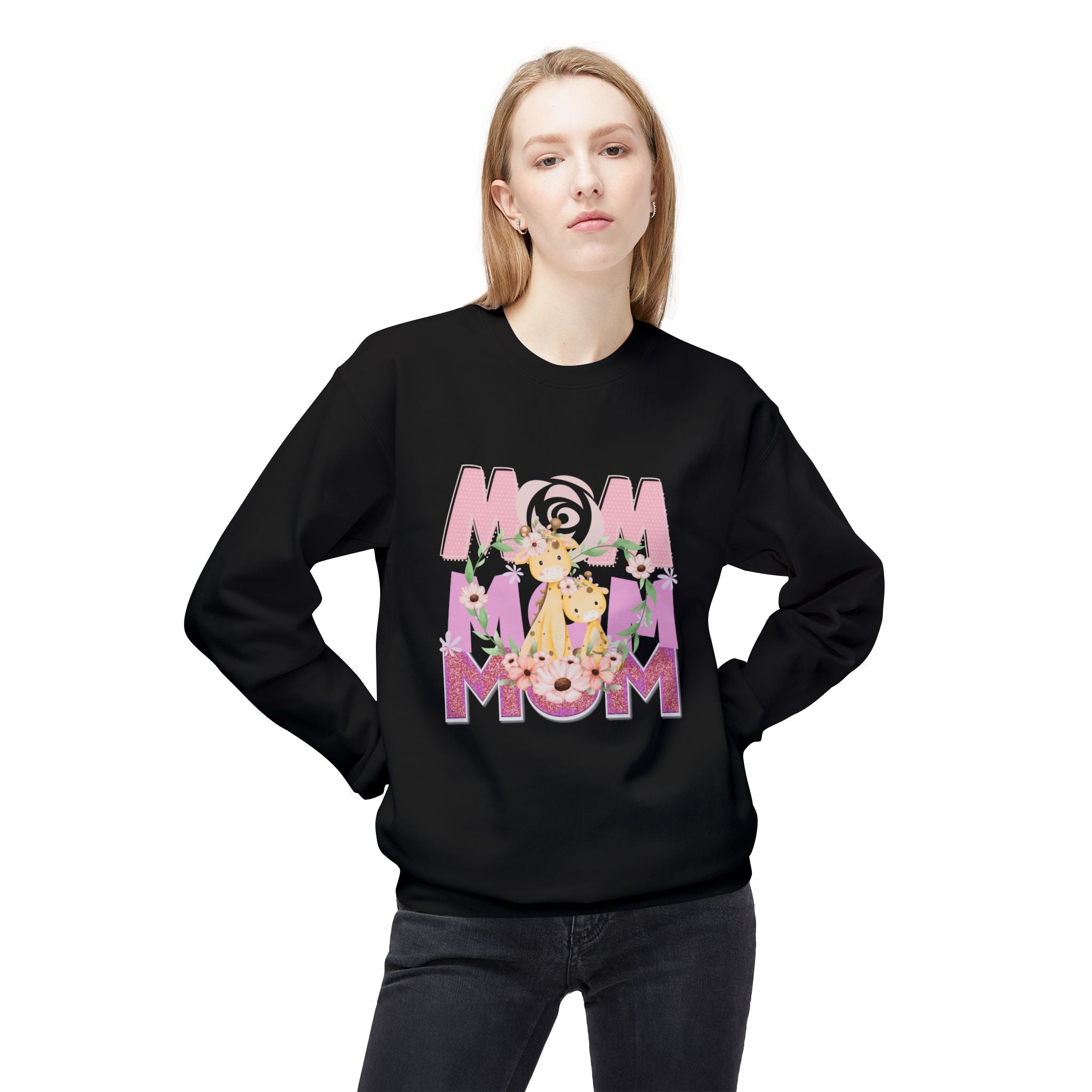 Floral Mom Crewneck Sweatshirt - Midweight & Softstyle