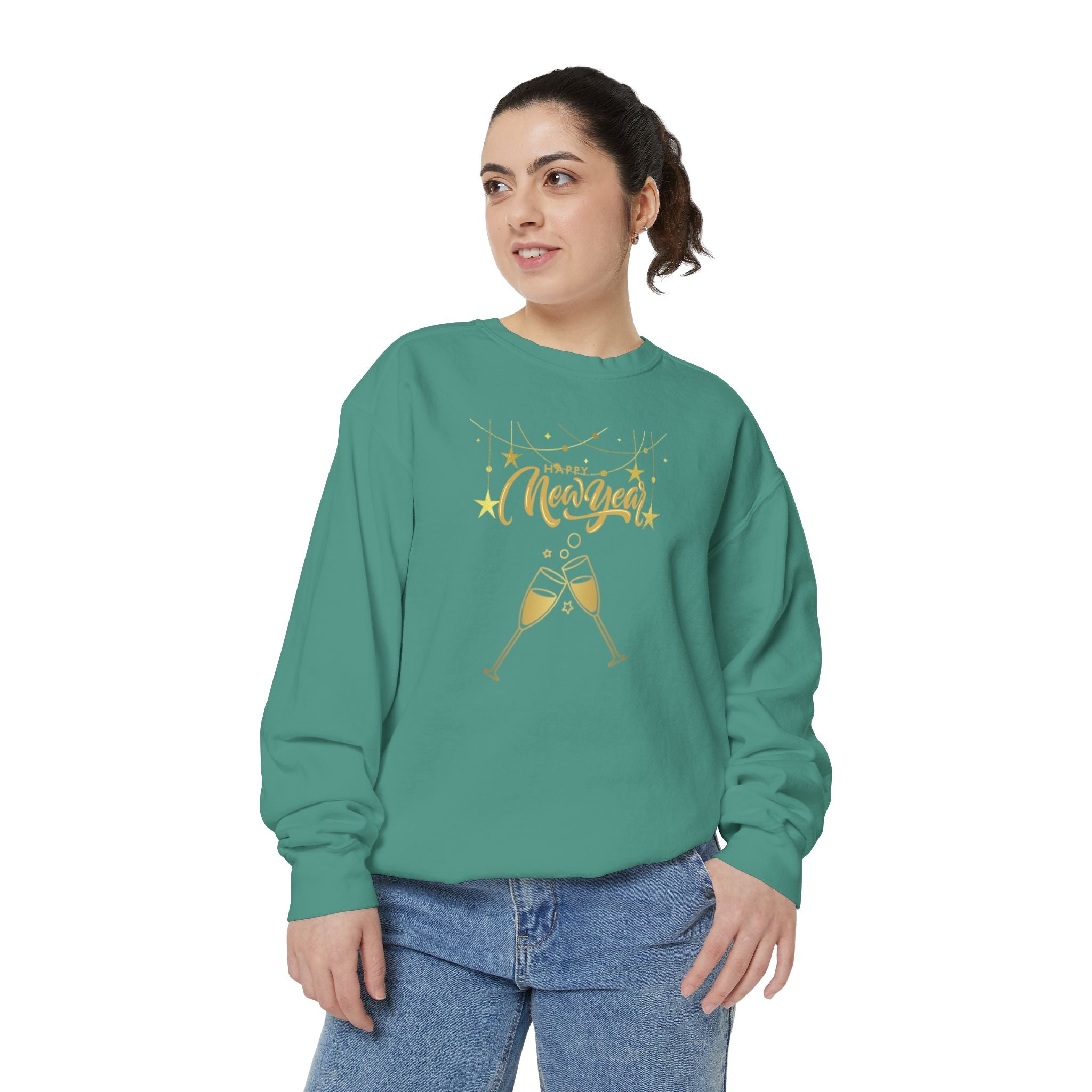 Happy New Year Unisex Garment-Dyed Sweatshirt
