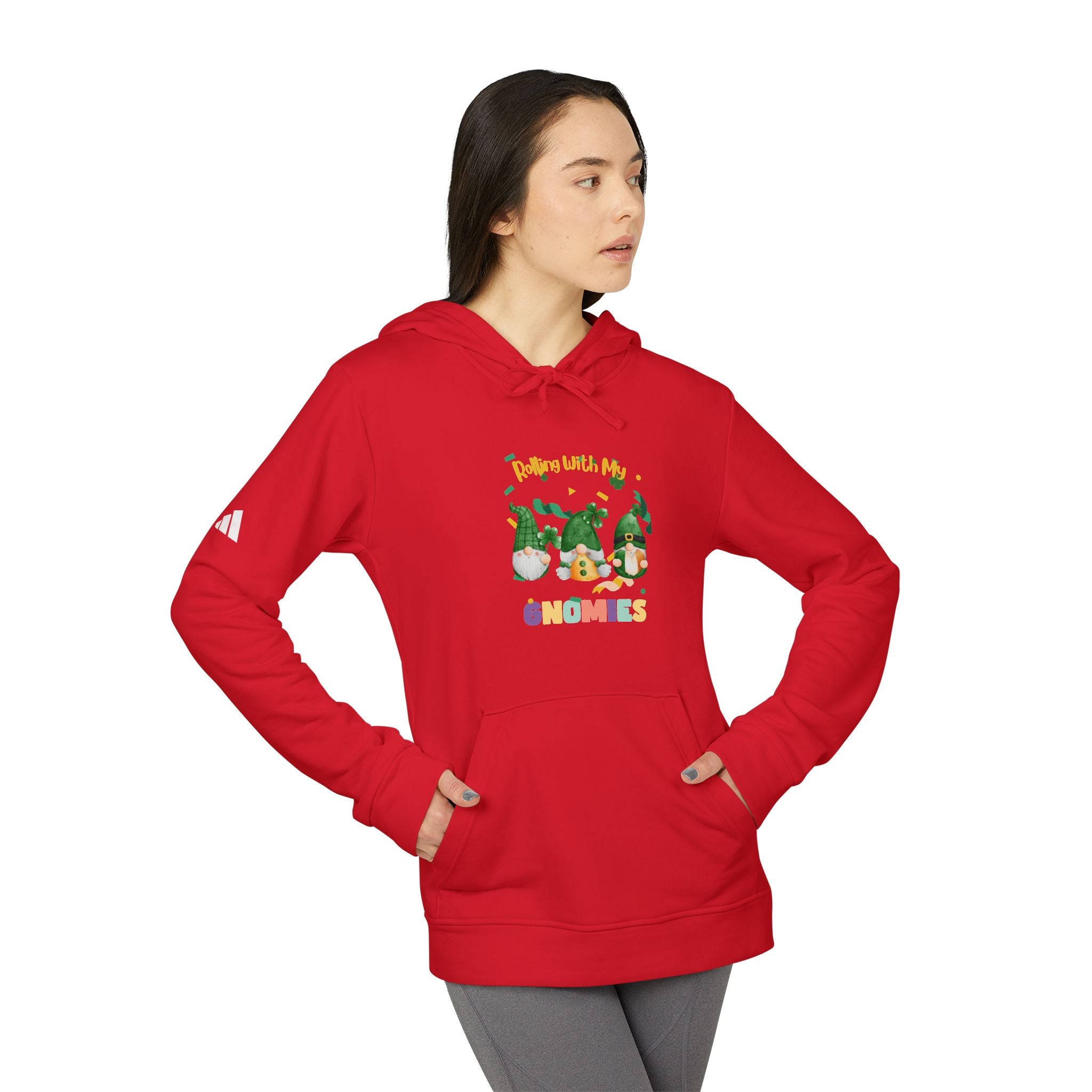 Rolling With My Gnomies Unisex Fleece Hoodie | Cozy & Fun Everyday Wear