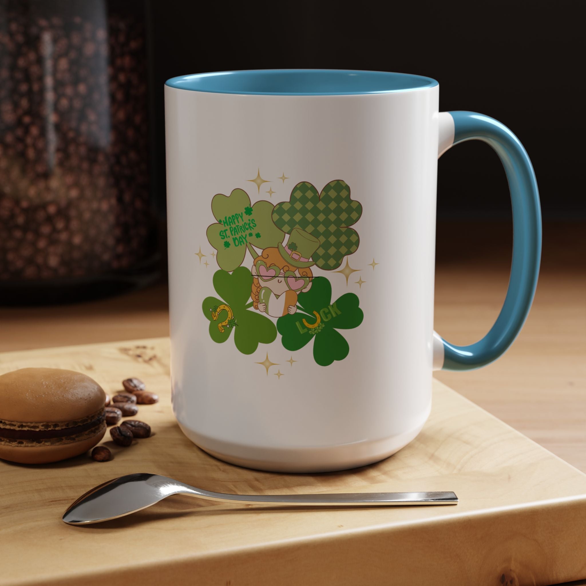 Retro St. Paddy's Day Accent Coffee Mug - 11oz & 15oz