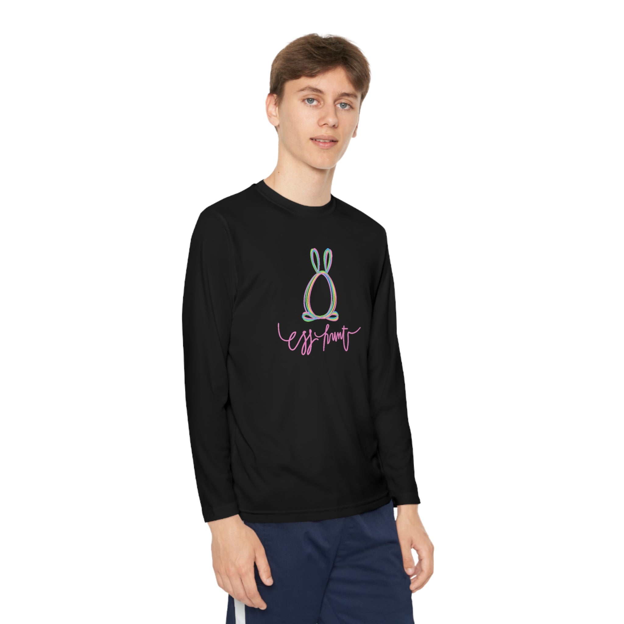 Egg Hunt Youth Long Sleeve Competitor Tee