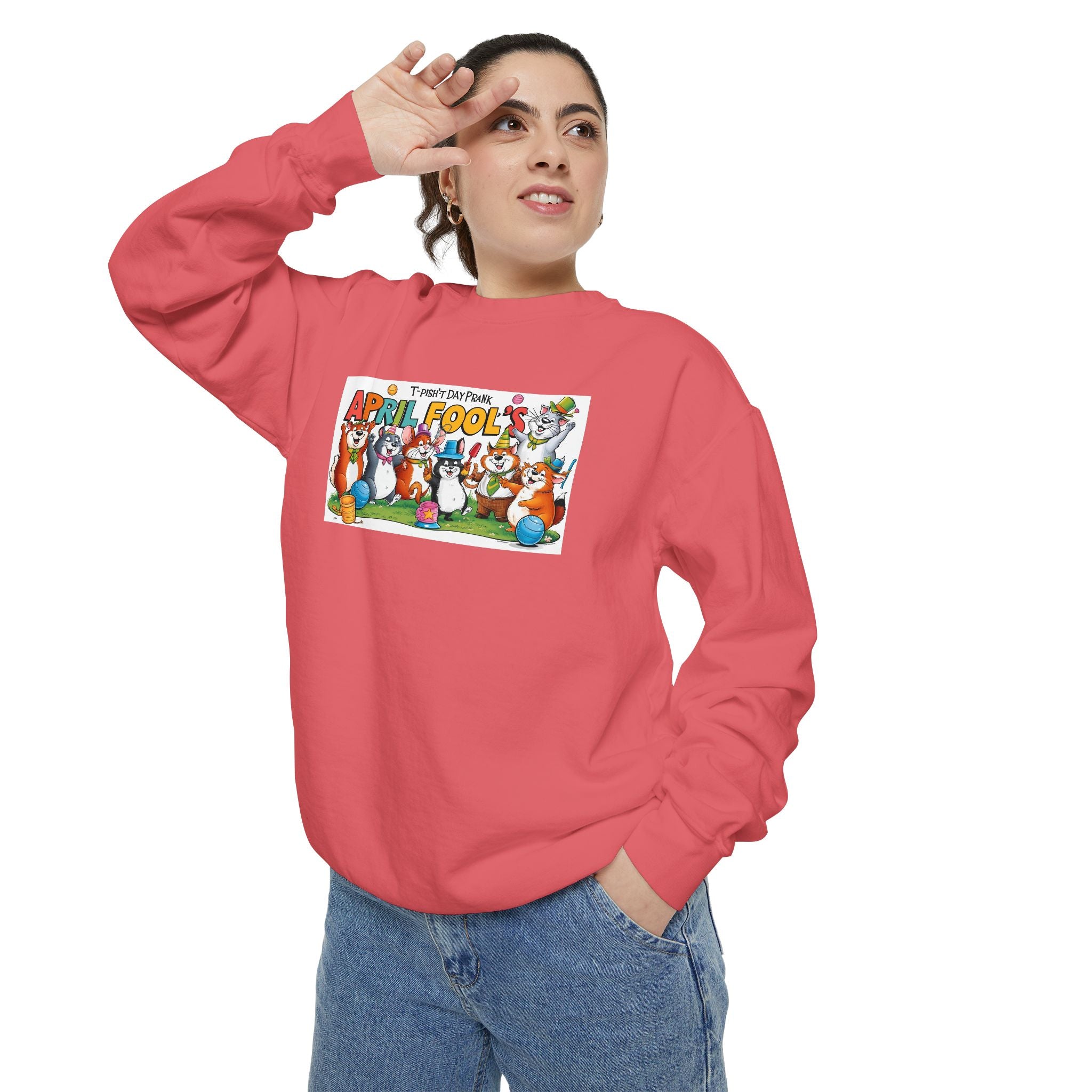 T-Pish'-T Day Prank Cartoon Sweatshirt