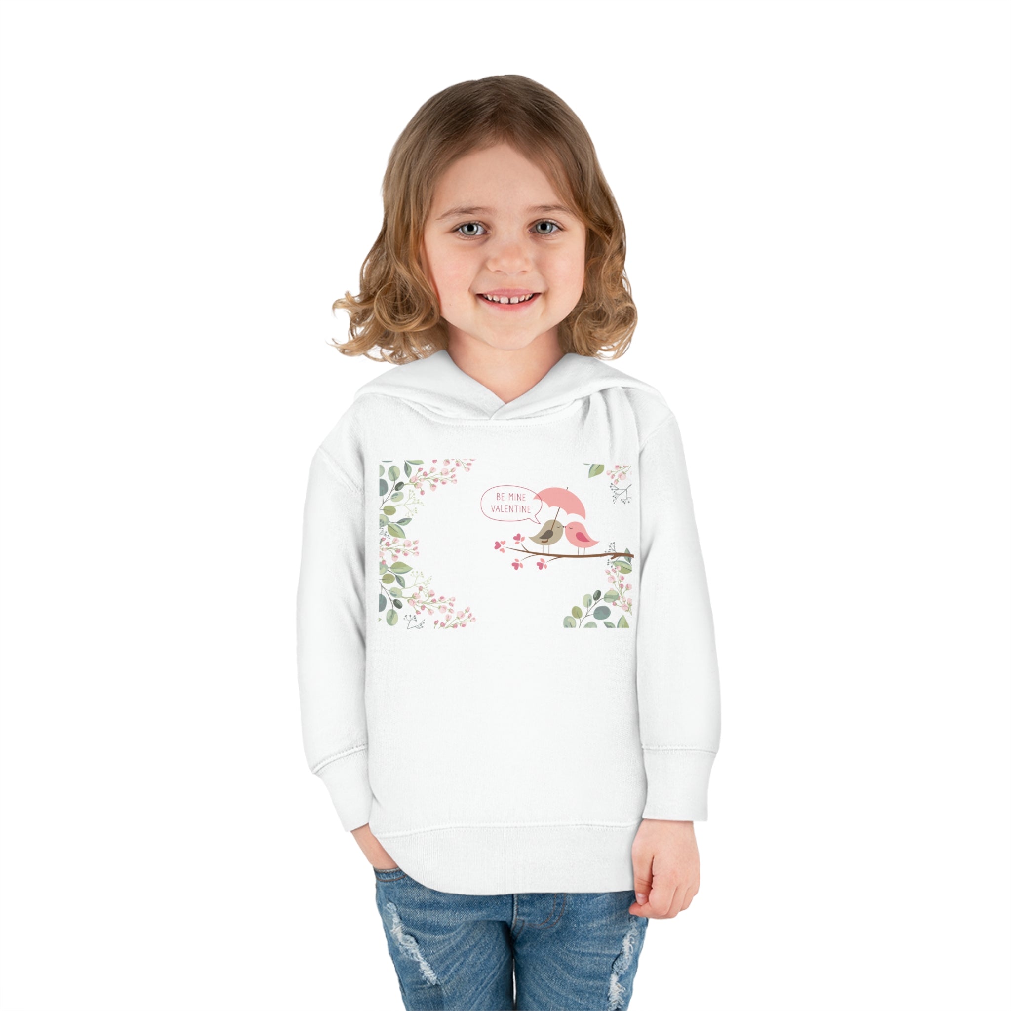 Happy Valentine's Day Lovers Toddler Pullover Fleece Hoodie