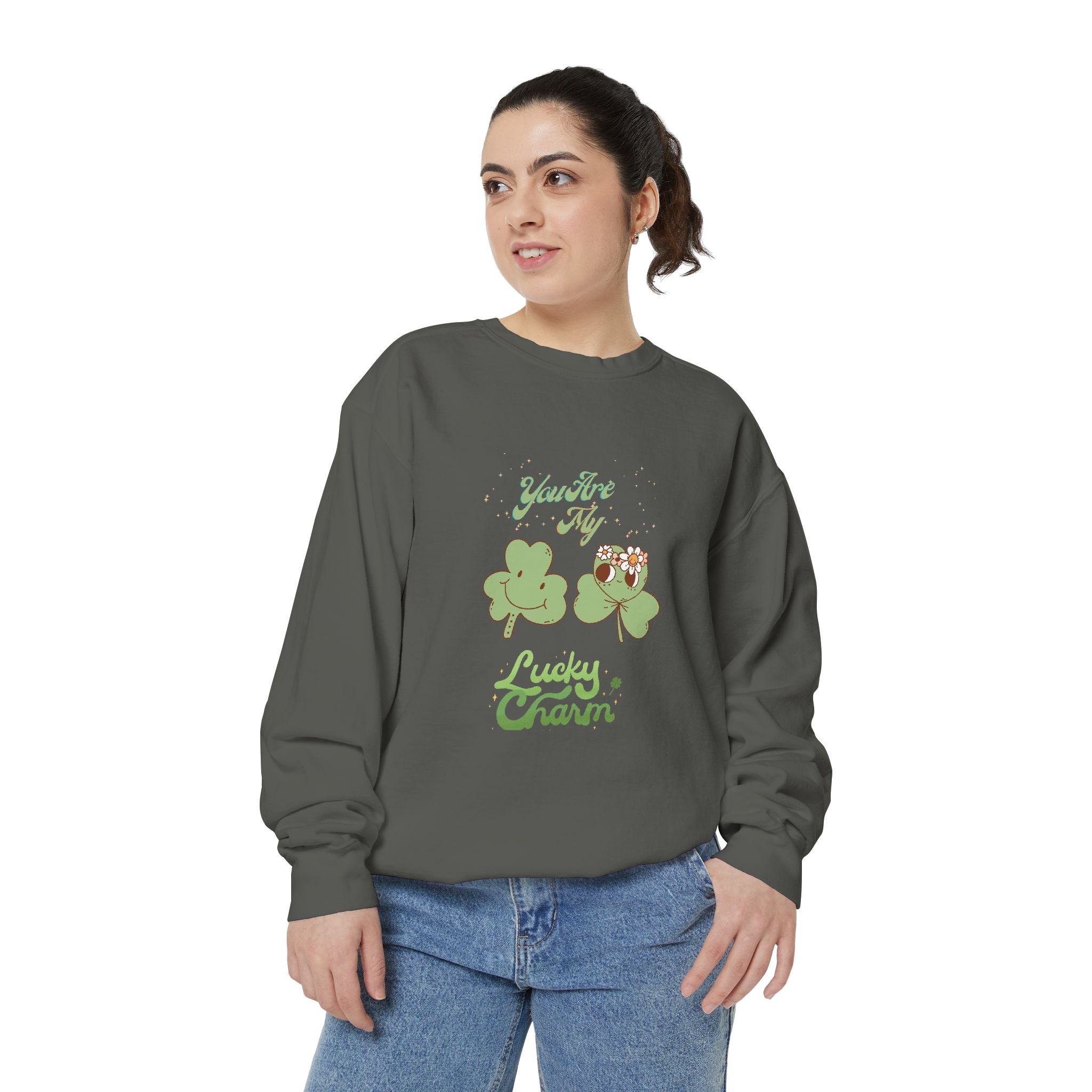 You're My Lucky Charm Sweatshirt - Unisex Garment-Dyed for St. Patrick's Day