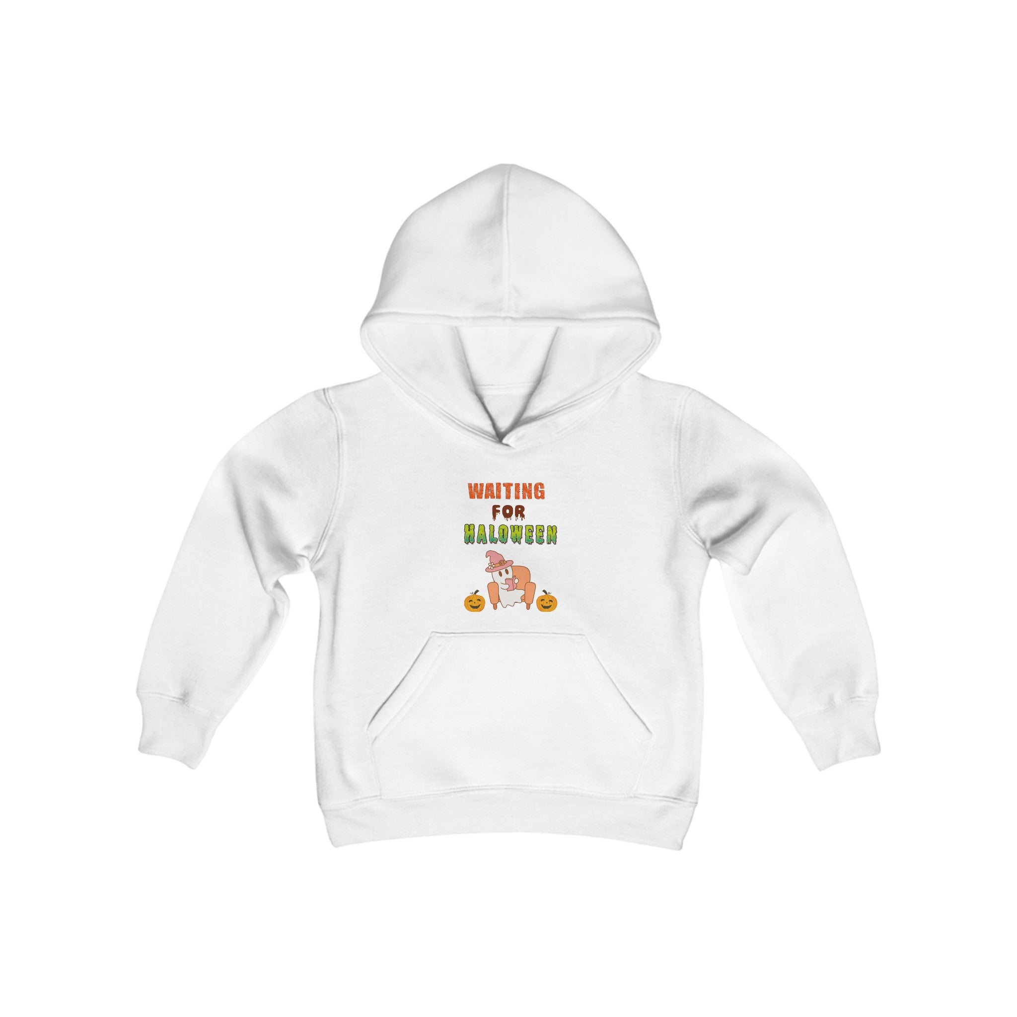 Waiting For Halloween Youth Heavy Blend Hooded Sweatshirt