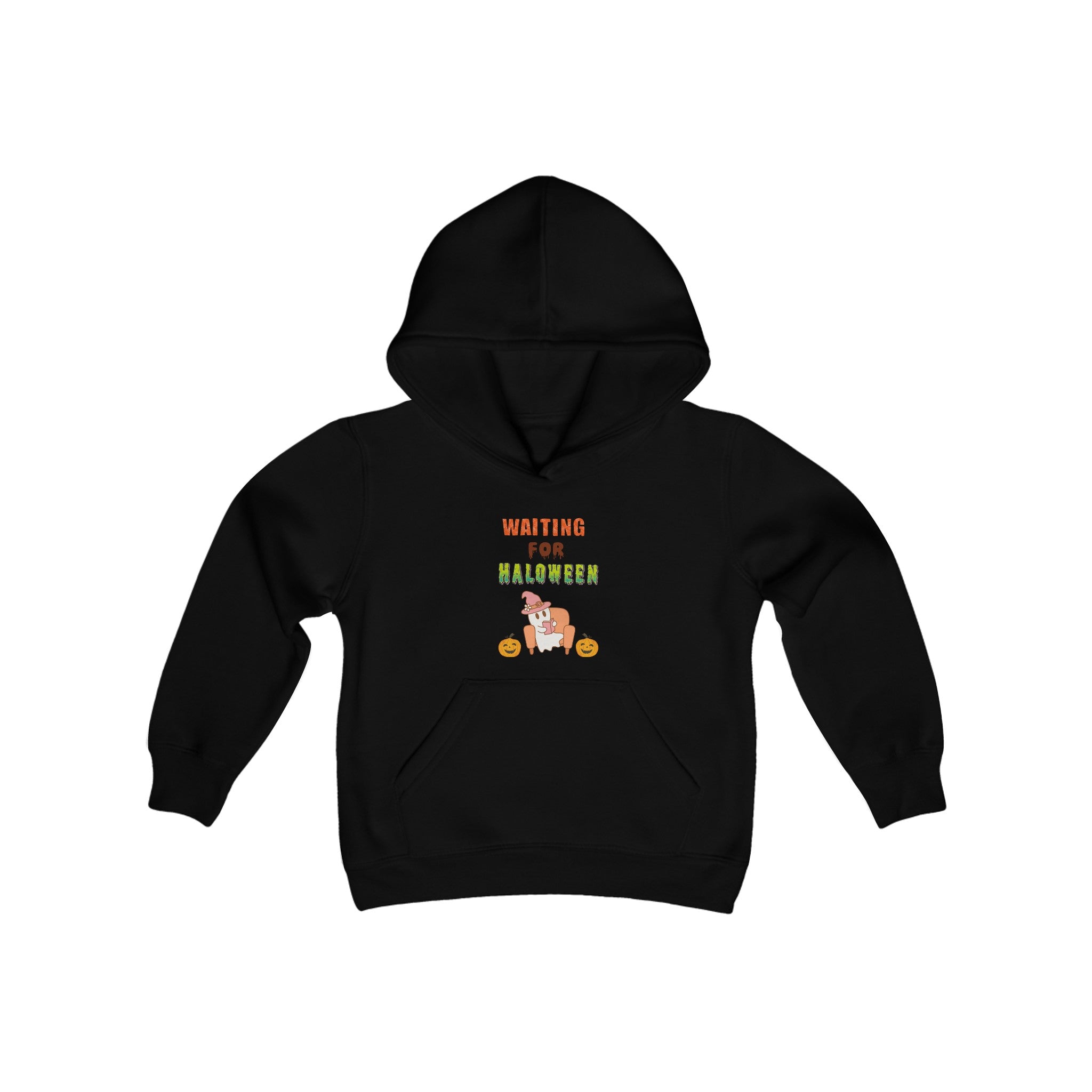 Waiting For Halloween Youth Heavy Blend Hooded Sweatshirt