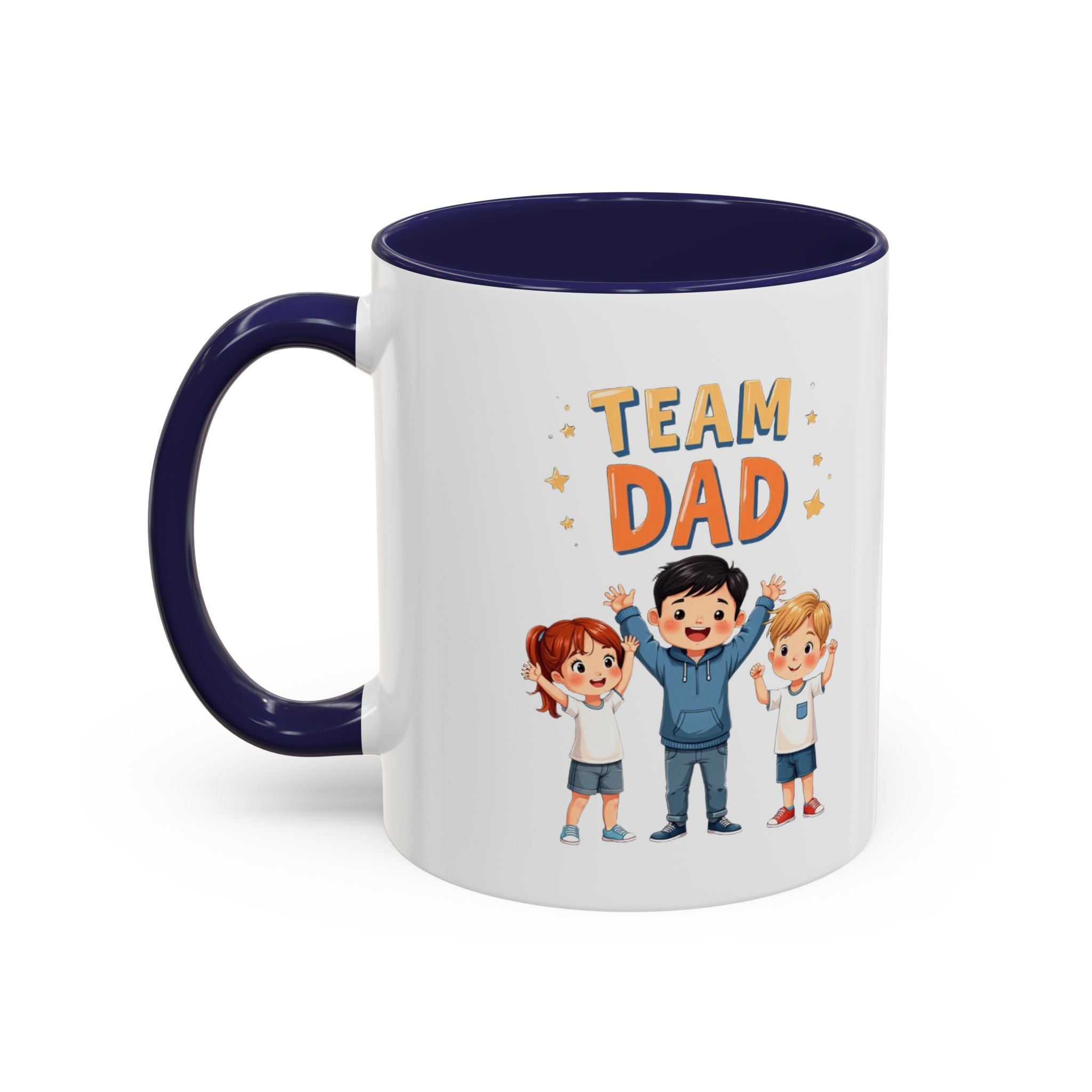 Team Dad Accent Coffee Mug