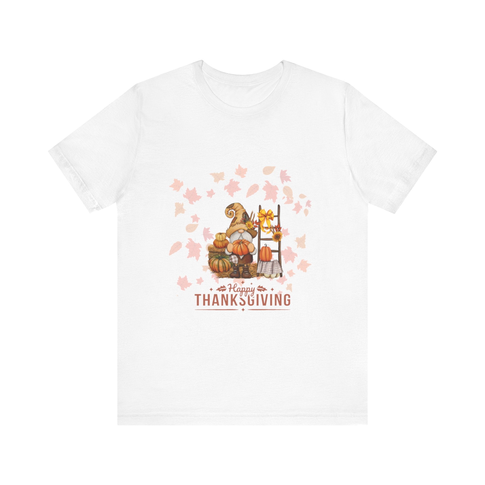 Gnome Happy Thanksgiving Unisex Jersey Short Sleeve Tee