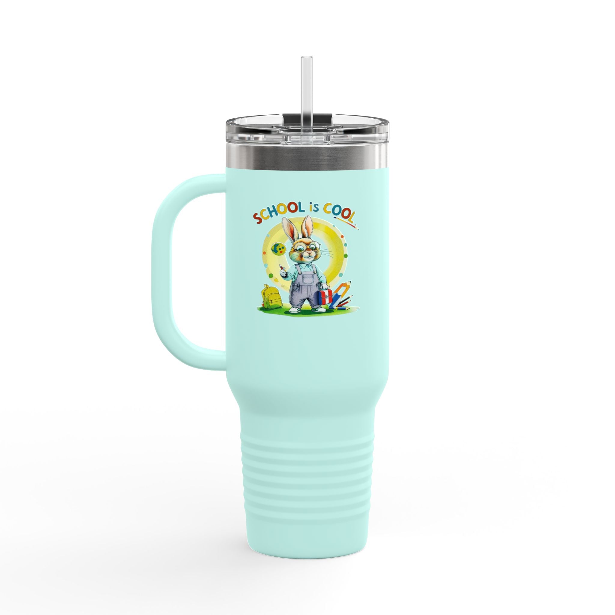School is Cool Insulated Travel Mug for Students, 40oz