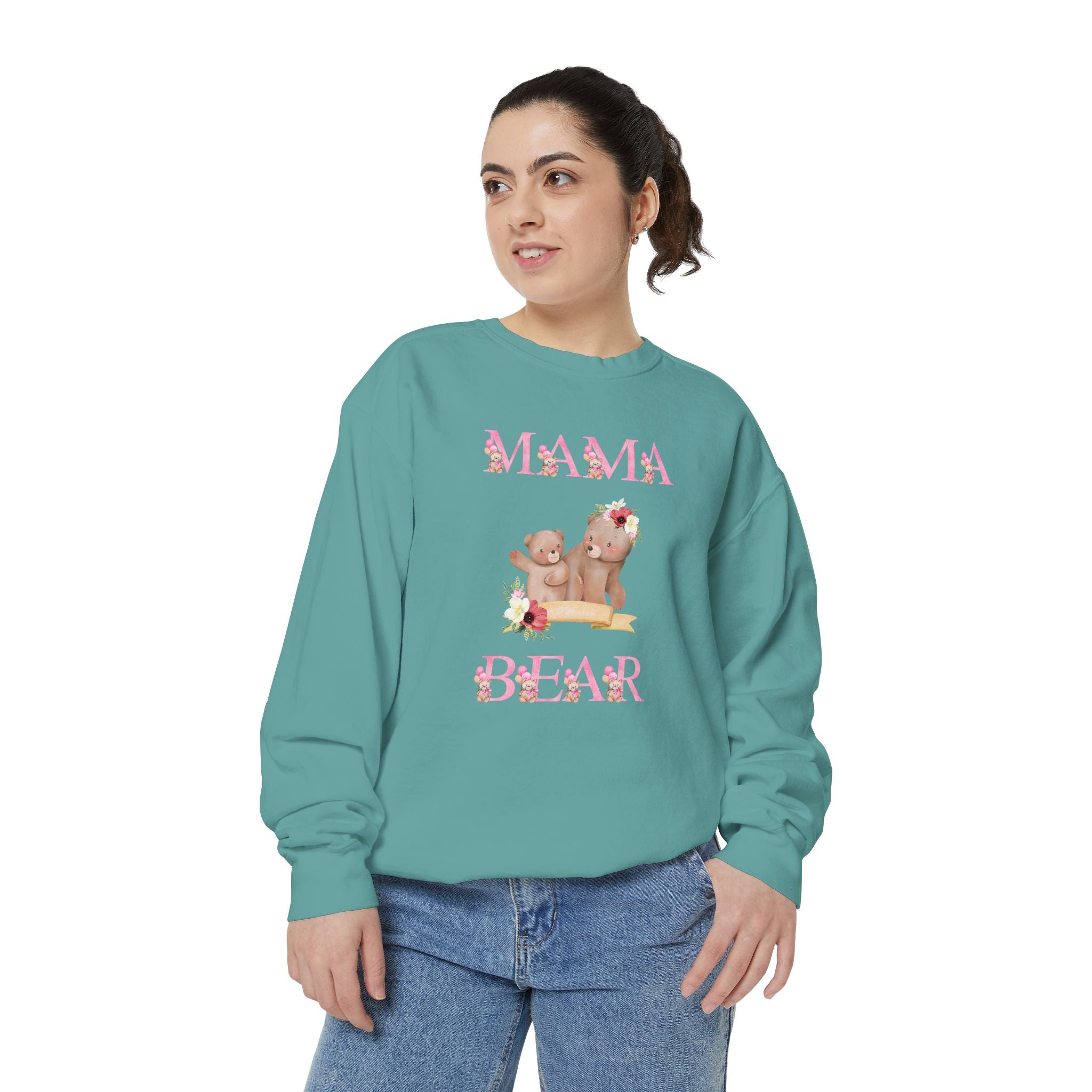 Mama Bear Unisex Garment-Dyed Sweatshirt