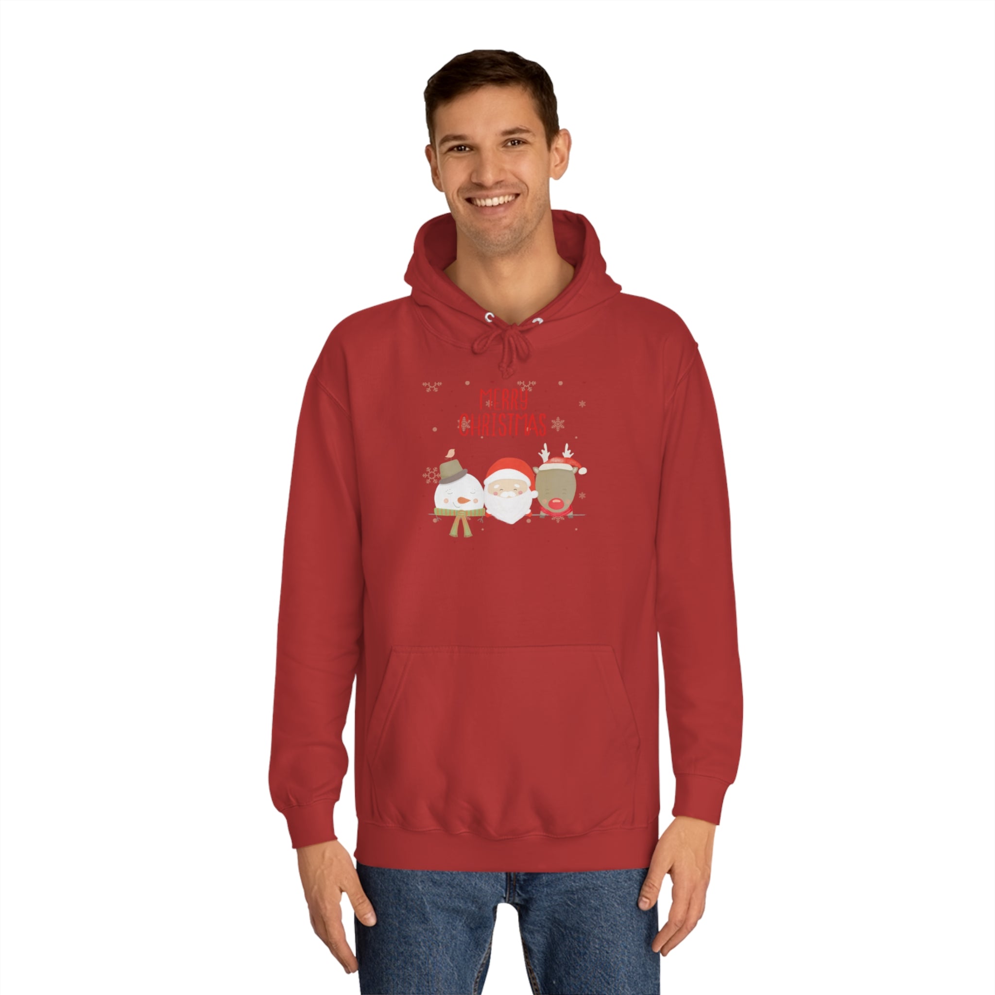 Merry Xmas Crew Unisex College Hoodie