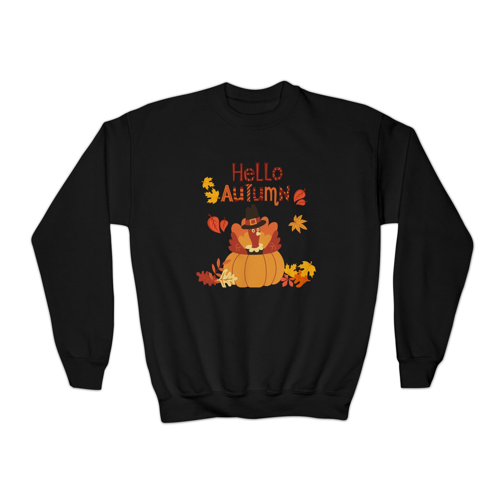 Hello Autumn Youth Crewneck Sweatshirt