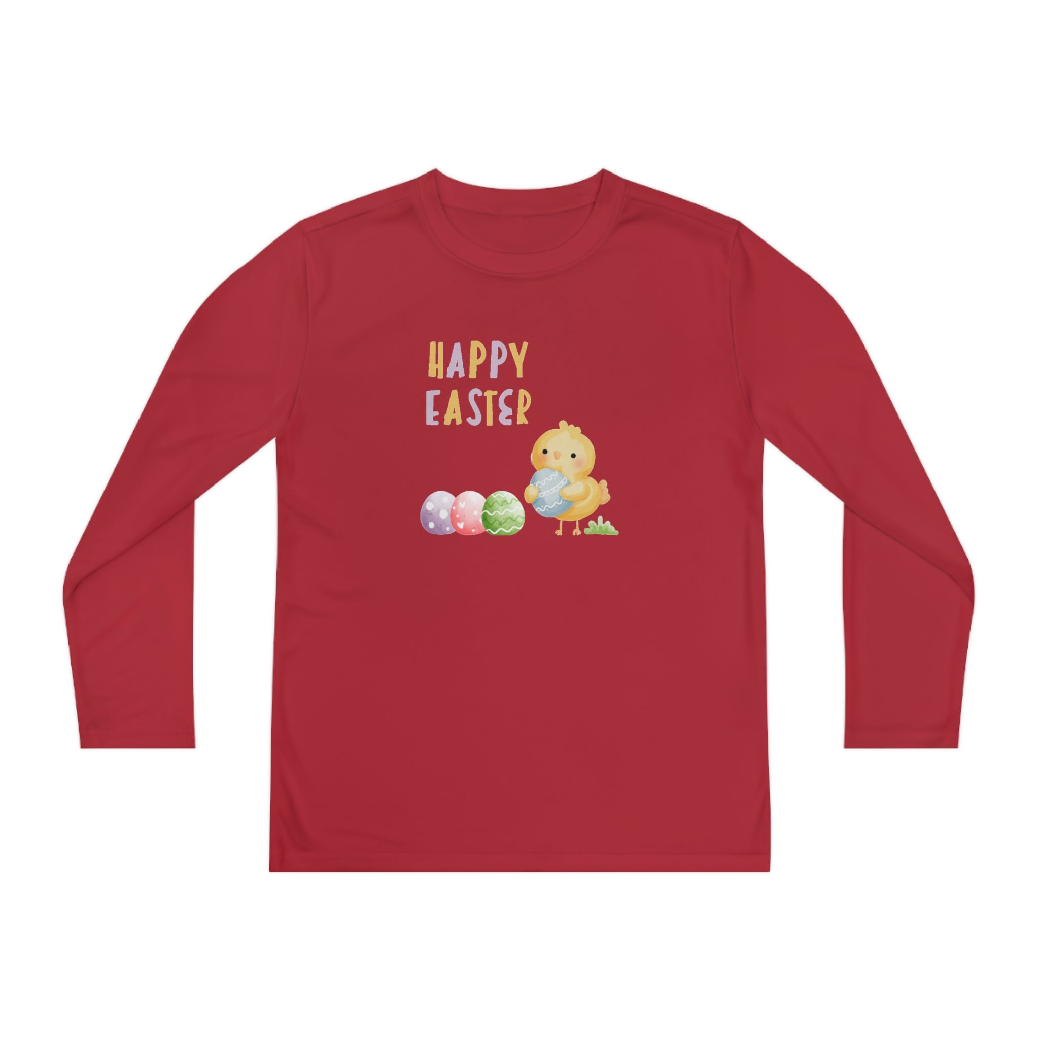 Wishing You A Happy Easter Youth Long Sleeve Competitor Tee