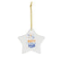 Cheer To The New Year Ceramic Ornament, 4 Shapes