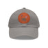 Best Dad Ever Hat with Leather Patch (Round)