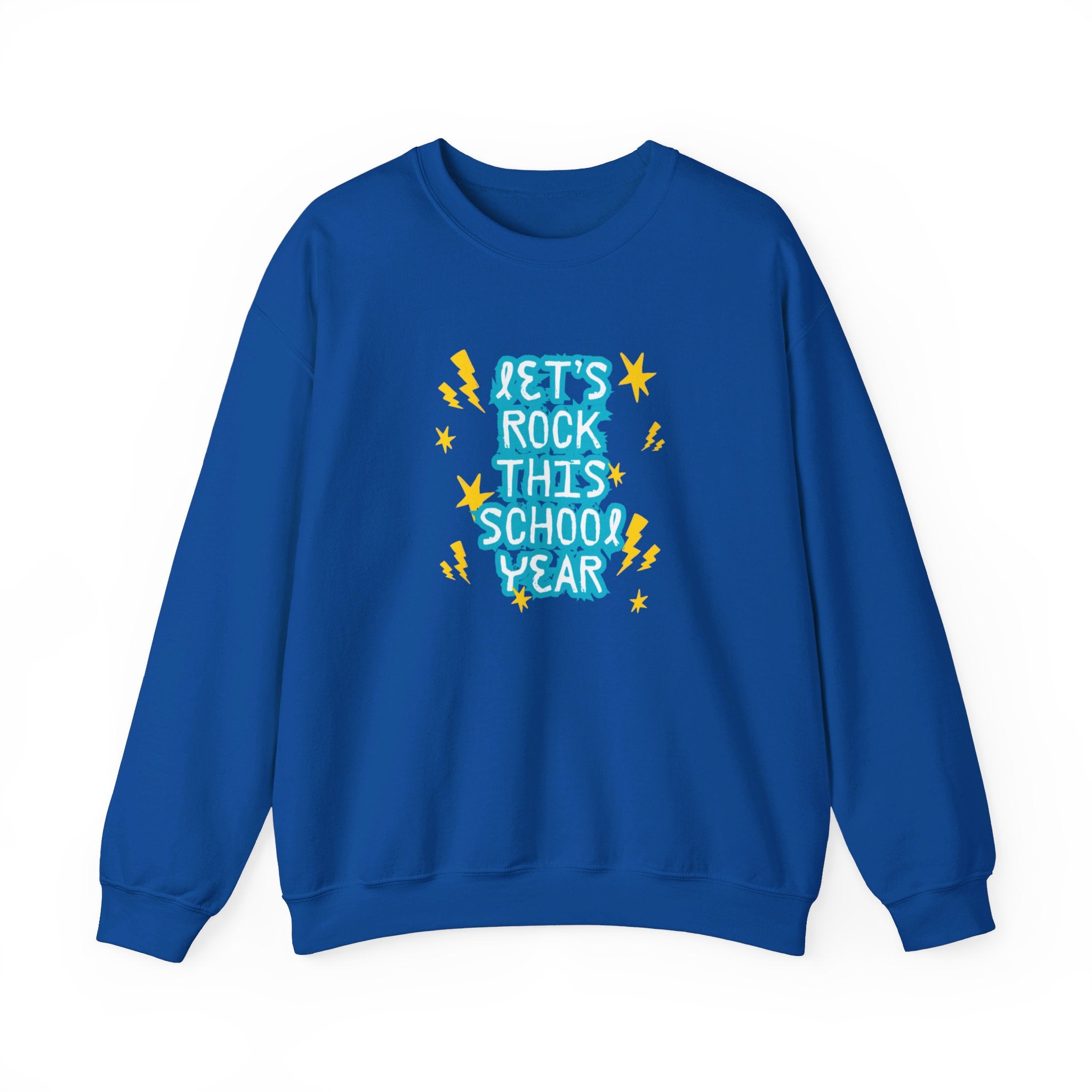 Let's Rock This School Year Unisex Heavy Blend™ Crewneck Sweatshirt