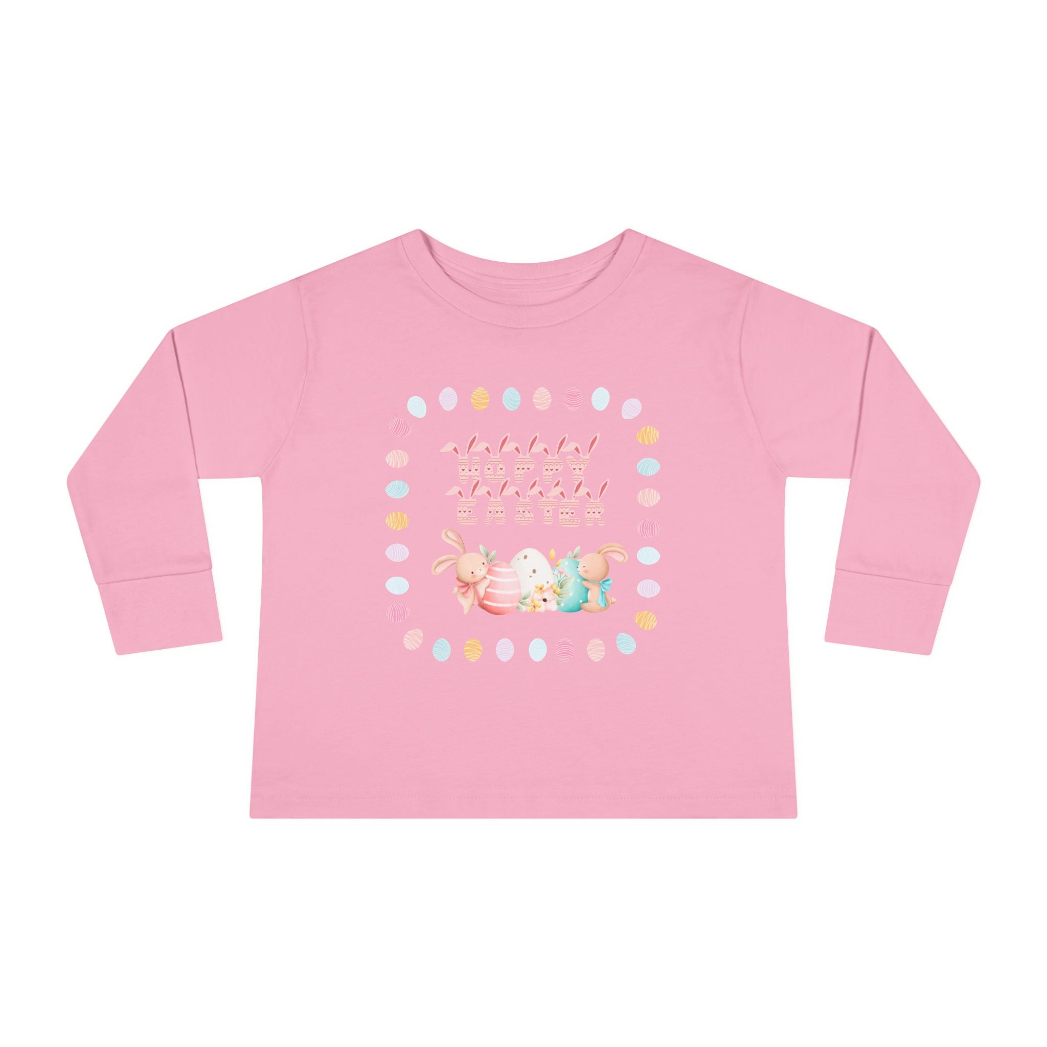 Hoppy Easter Toddler Long Sleeve Tee