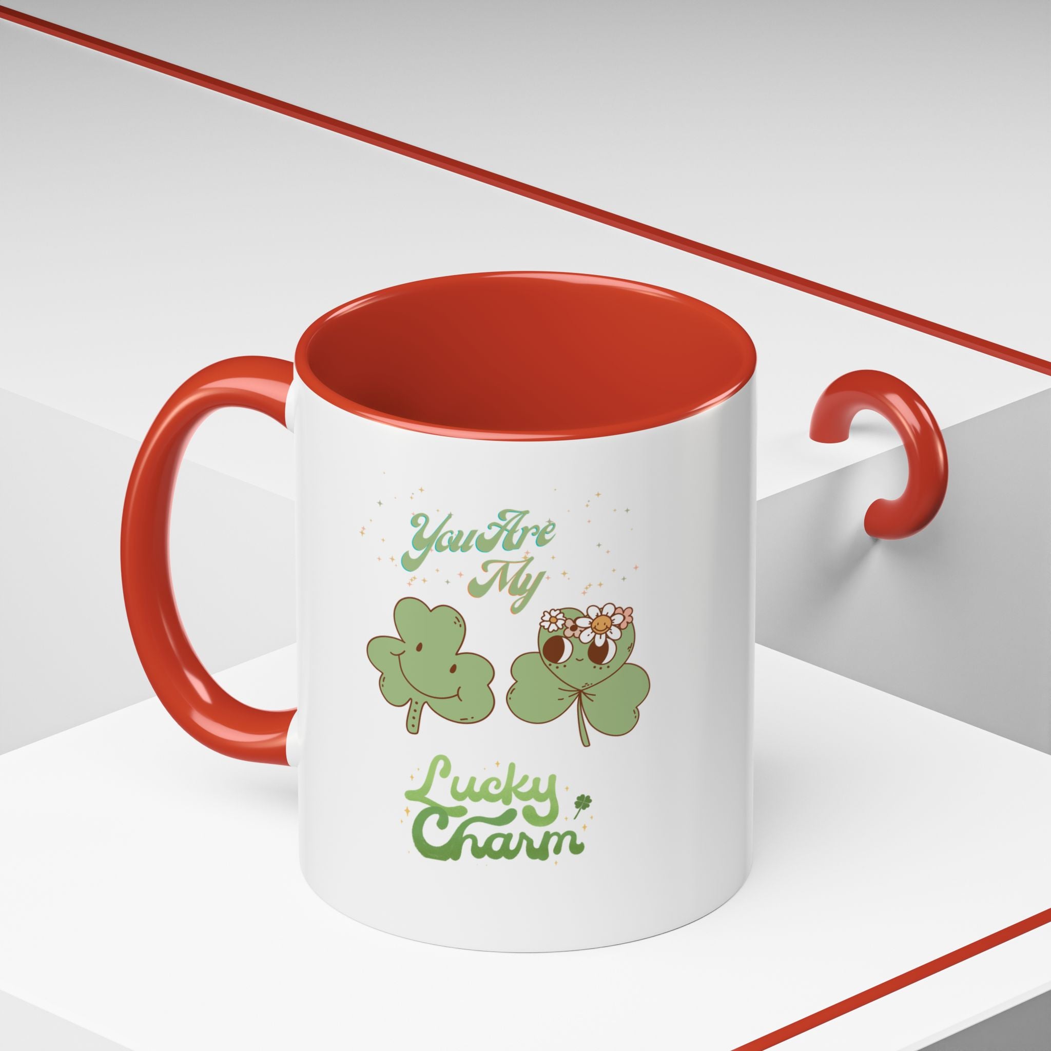 You're my Lucky Charm Accent Coffee Mug - St. Patrick's Day Gift
