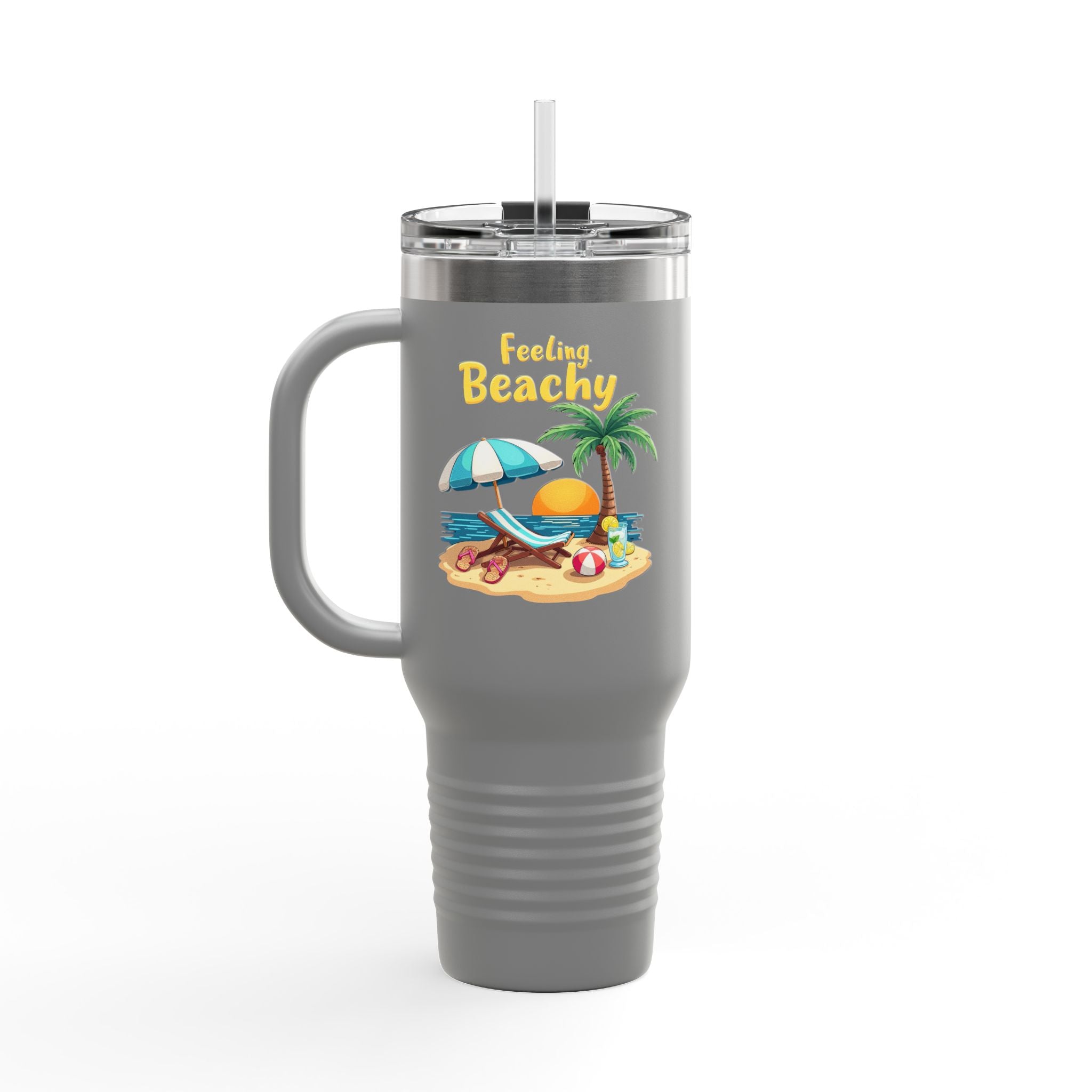 Feeling Beachy Insulated Travel Mug, 40oz