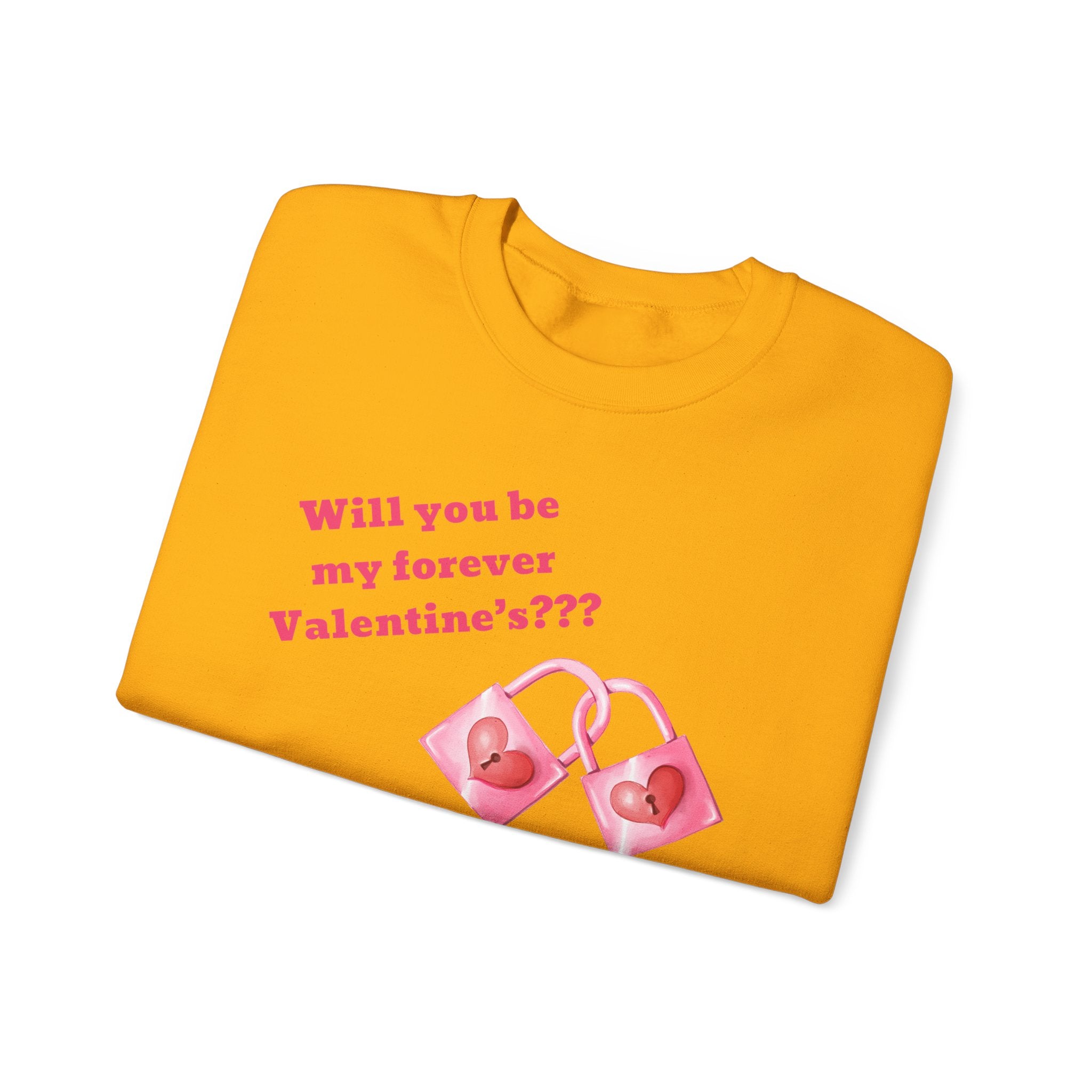 Will You Be My Forever Valentine?? Unisex Heavy Blend™ Crewneck Sweatshirt