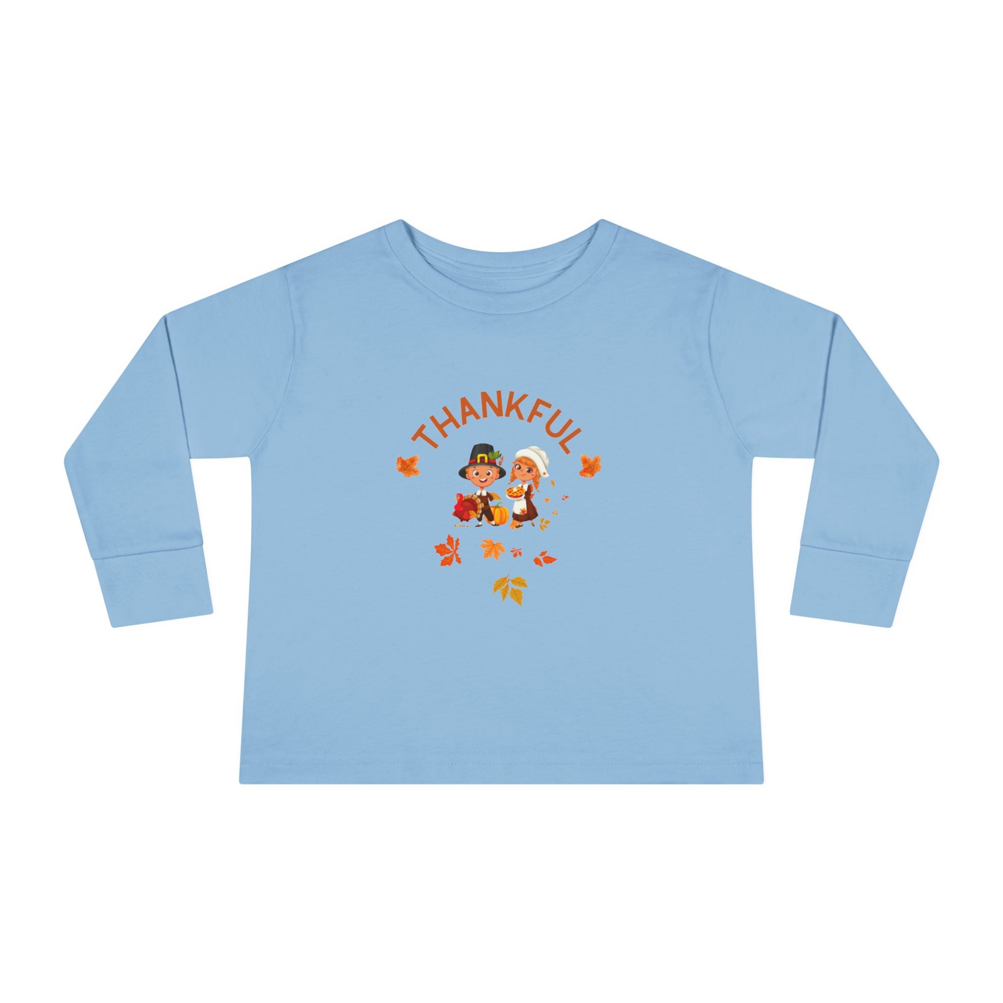 Pilgrims Turkey Day Toddler Long Sleeve Tee