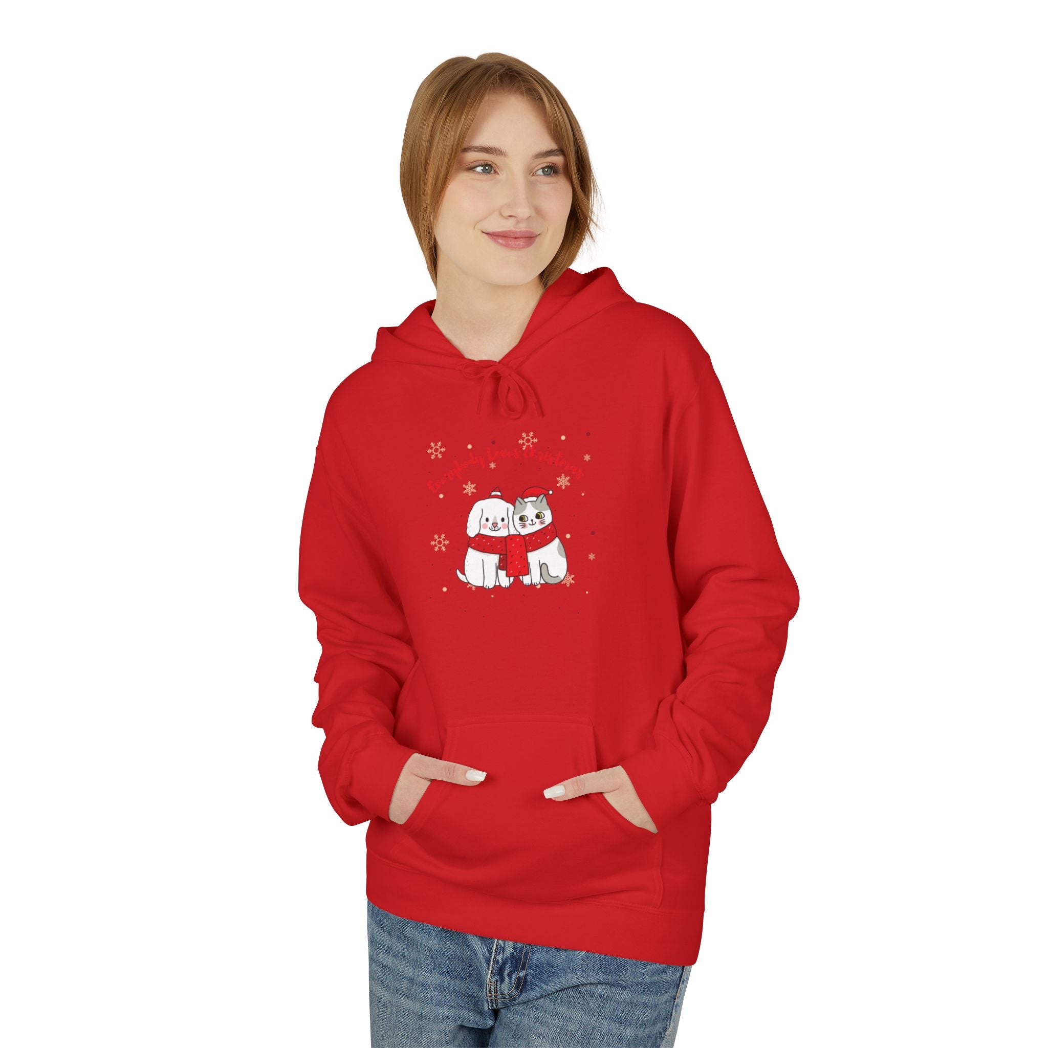 Everybody Loves Christmas Unisex Midweight Softstyle Fleece Hoodie