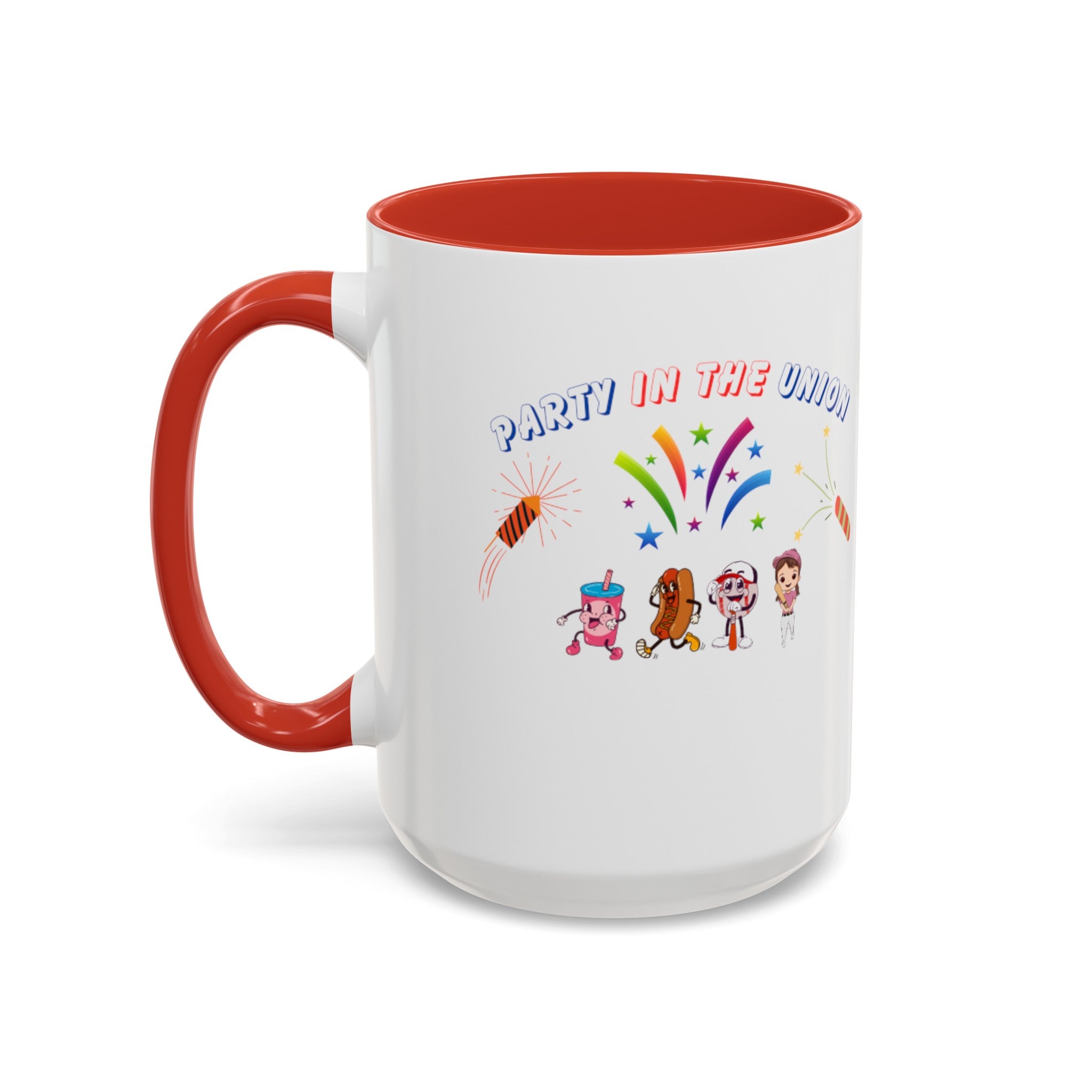 Party In The Union Accent Coffee Mug (11, 15oz)