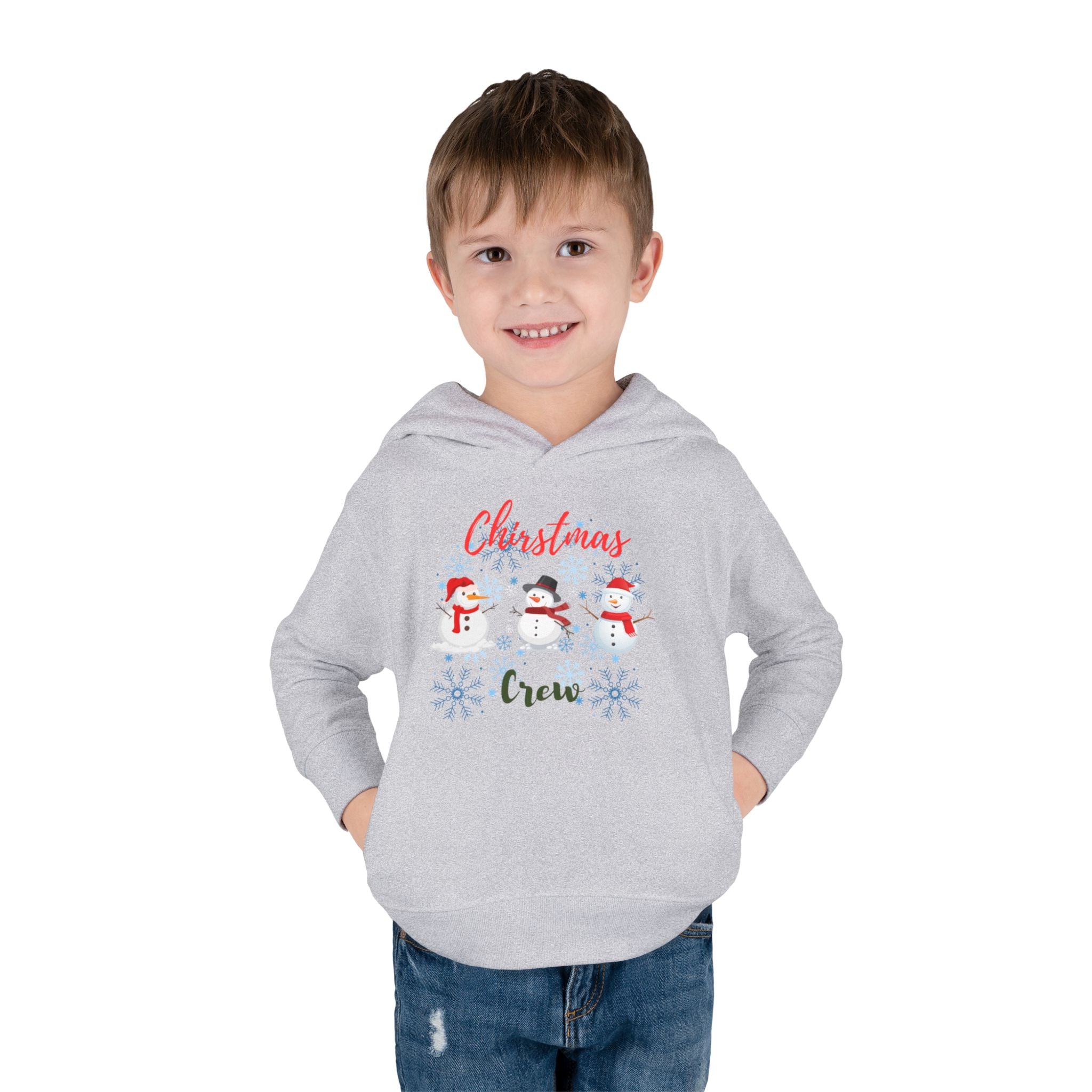 Christmas Crew Toddler Pullover Fleece Hoodie