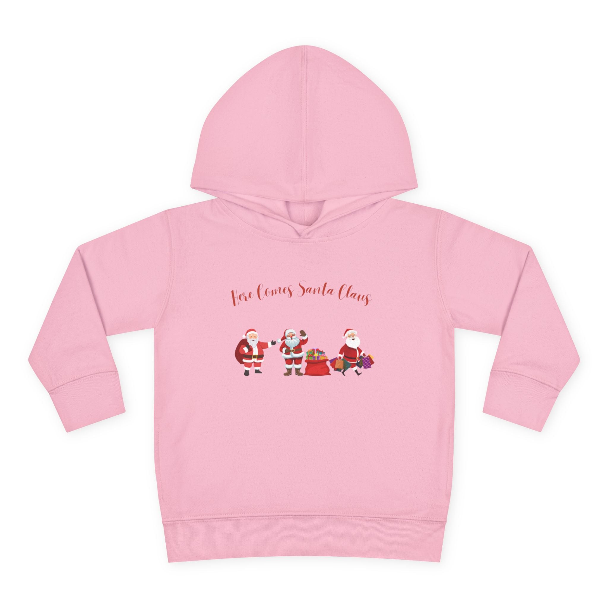 Here Comes Santa Claus Toddler Pullover Fleece Hoodie