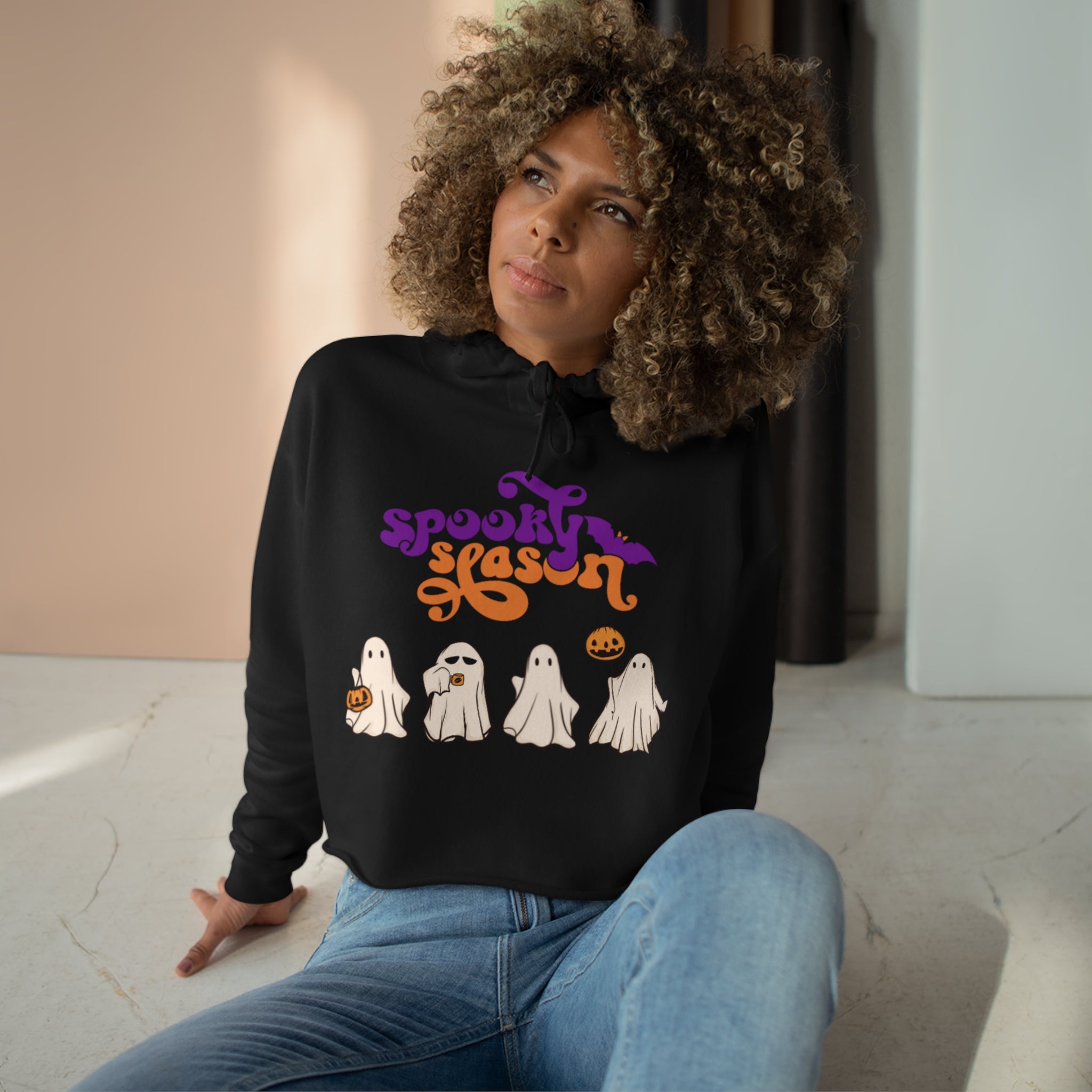 Spooky Season Crop Hoodie