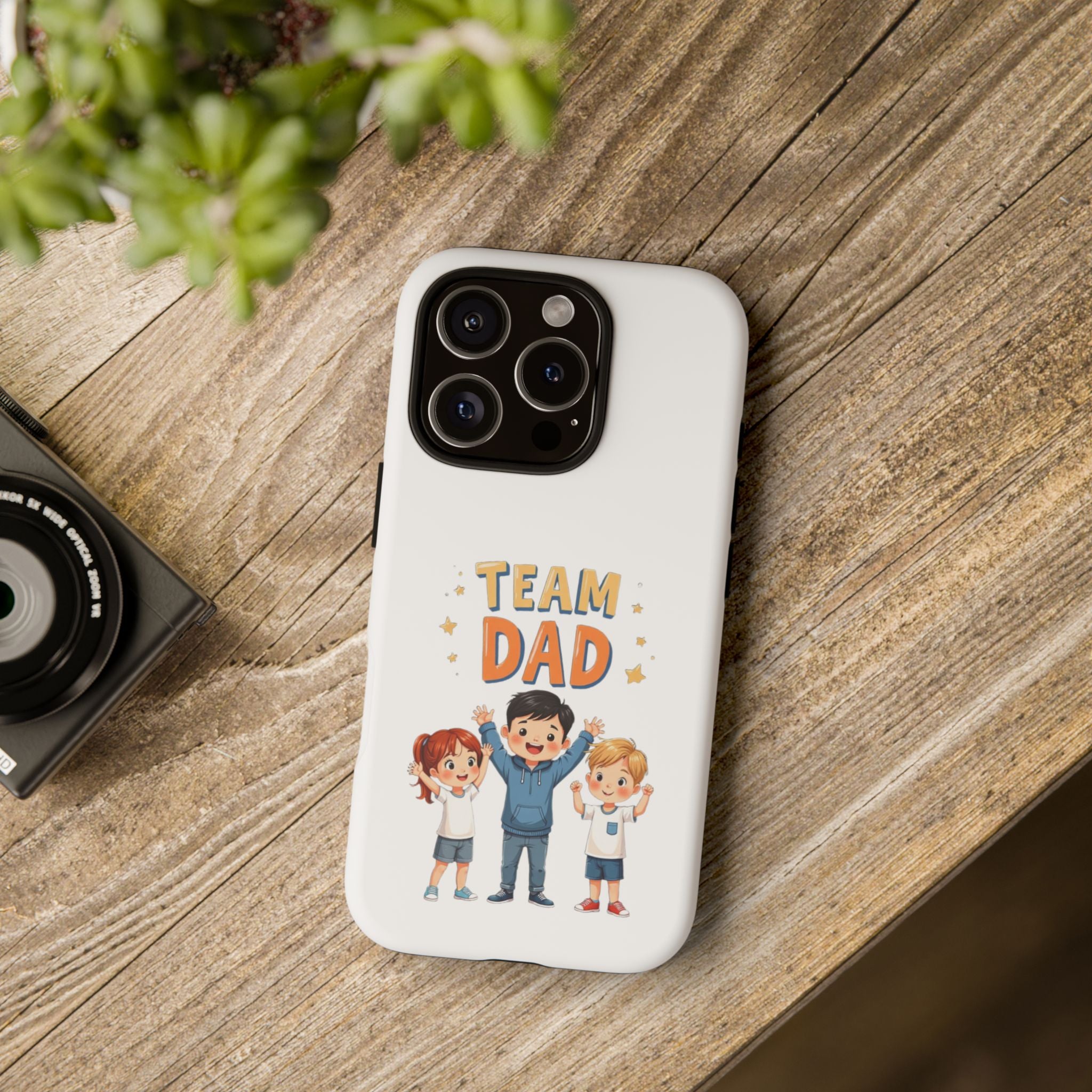 Team Dad Phone Case, Fun Gift for Fathers, Durable Phone Protector, Cute Dad Team Merchandise, Father's Day Special