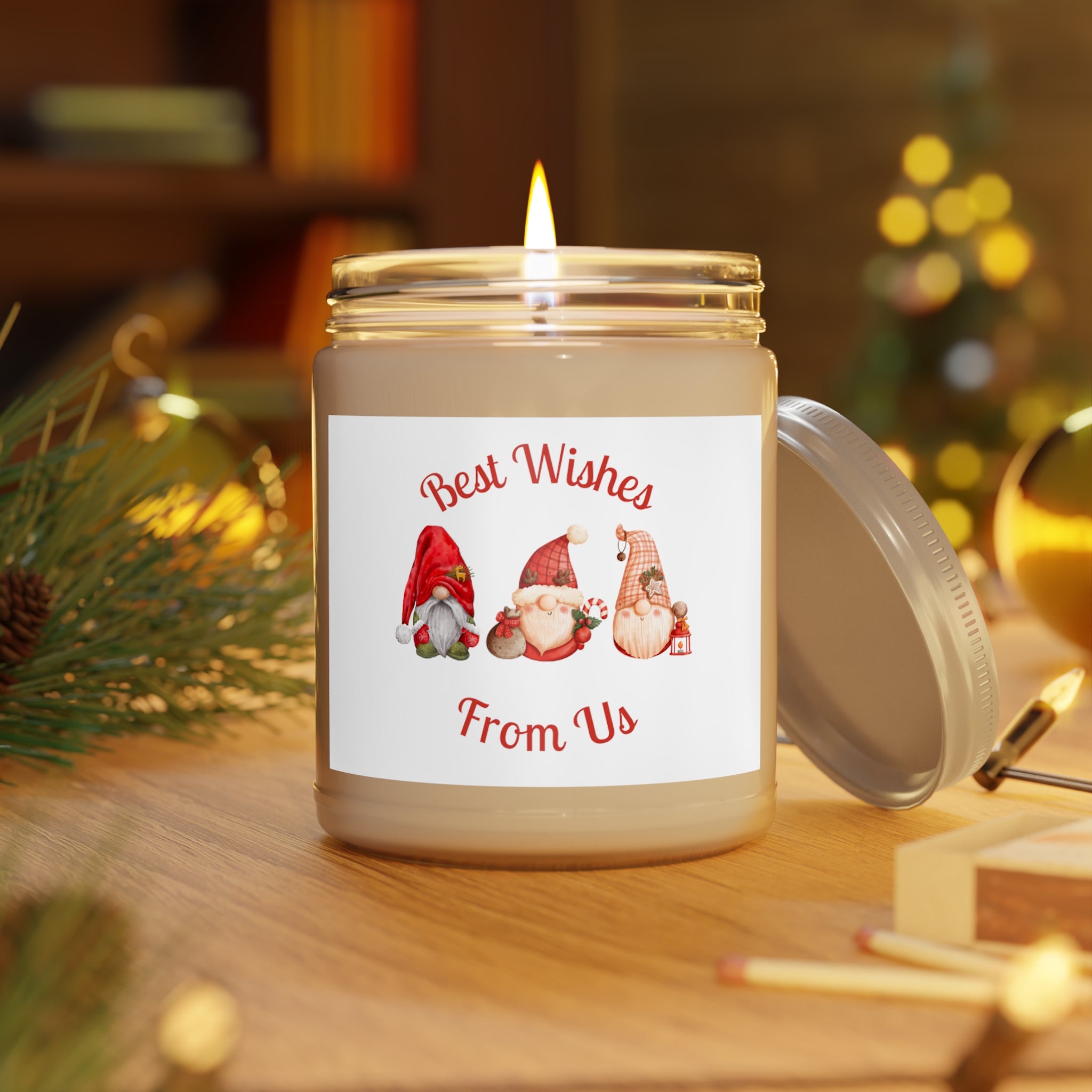 Gnome Best Wishes Scented Candles, 9oz