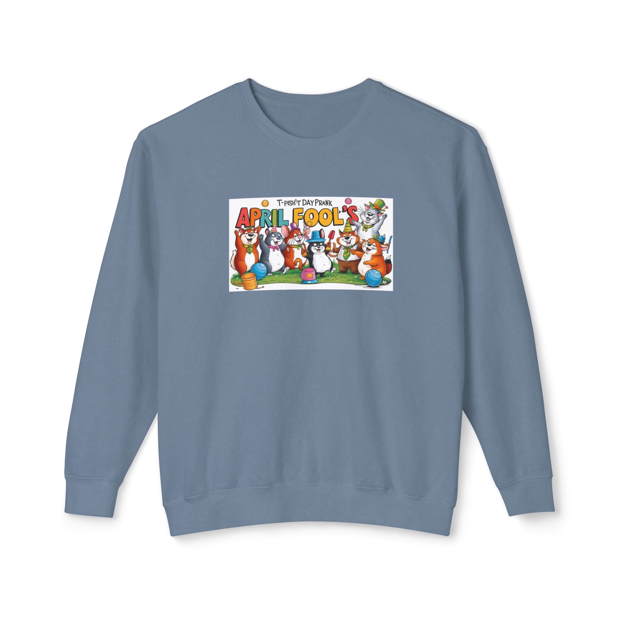 T-Pish'T-Day Prank Unisex Lightweight Crewneck Sweatshirt
