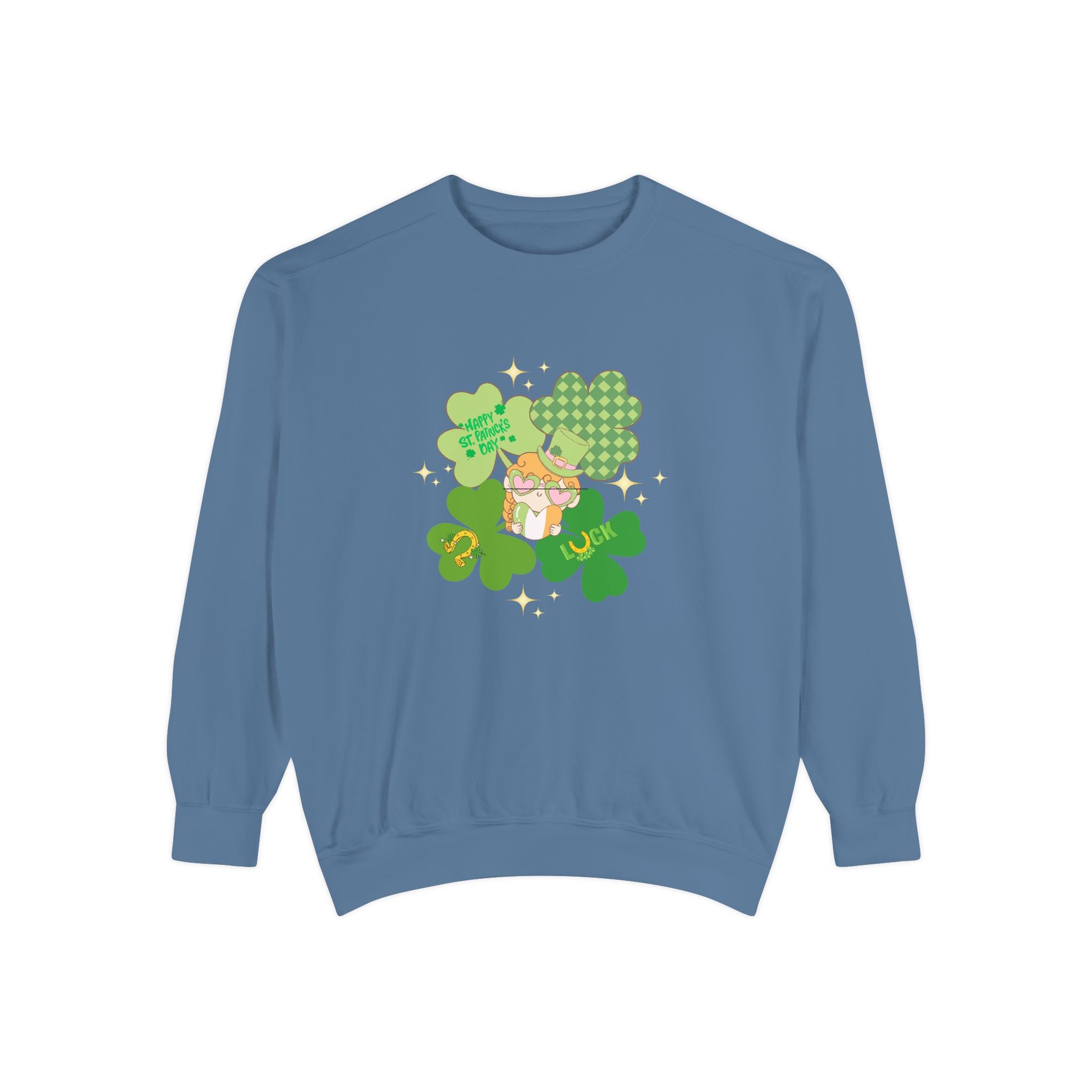 Retro St. Paddy's Day Unisex Garment-Dyed Sweatshirt