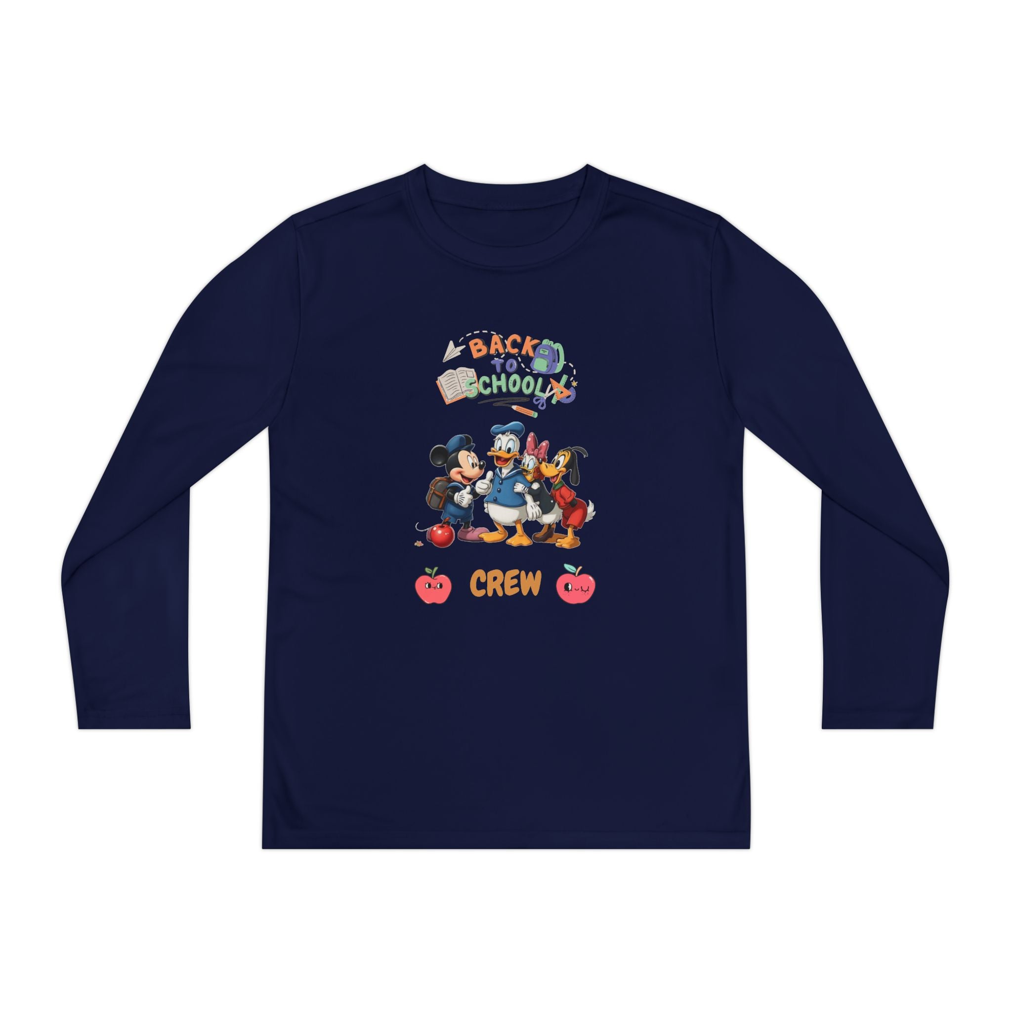 Back to School Crew Youth Long Sleeve Competitor Tee