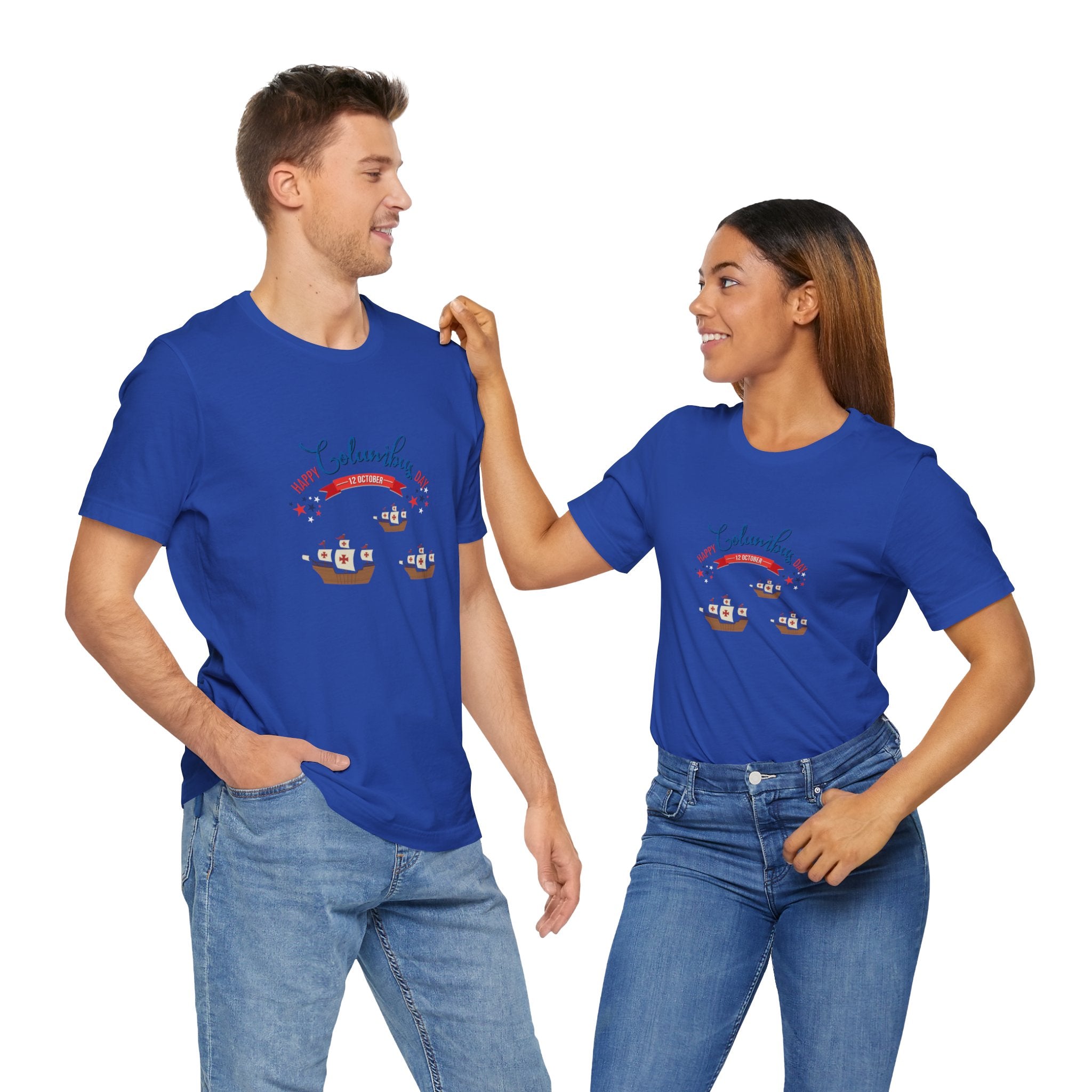 Happy Columbus Day Unisex Jersey Short Sleeve Tee