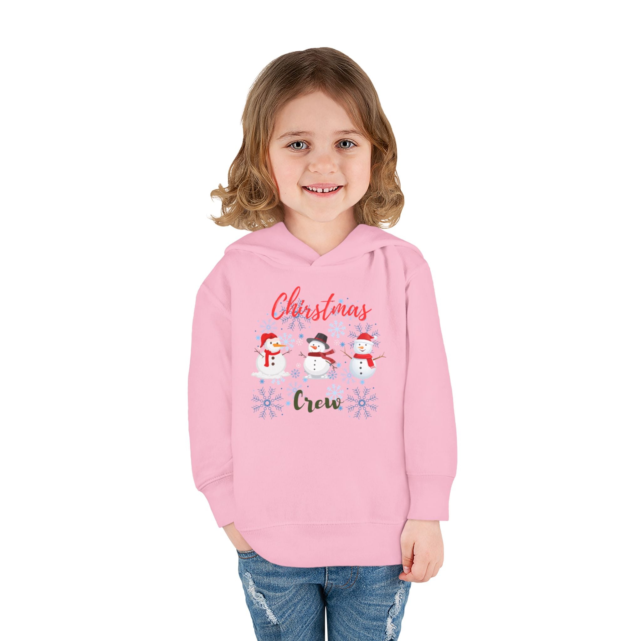 Christmas Crew Toddler Pullover Fleece Hoodie