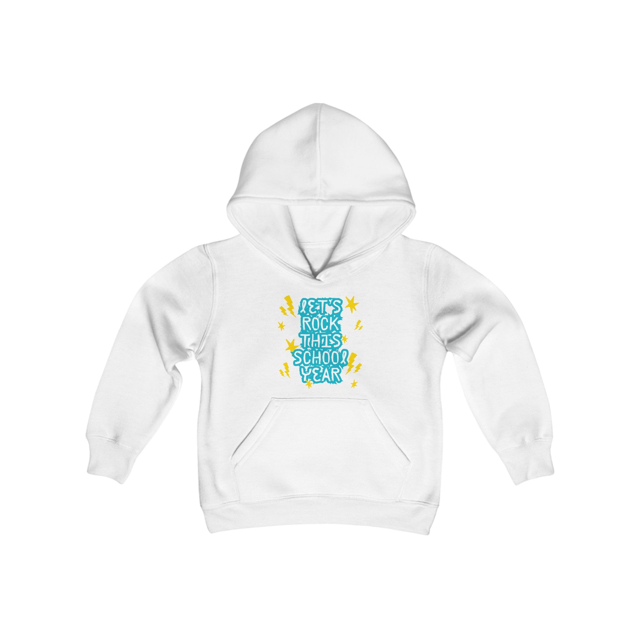 Let's Rock This School Year Youth Heavy Blend Hooded Sweatshirt