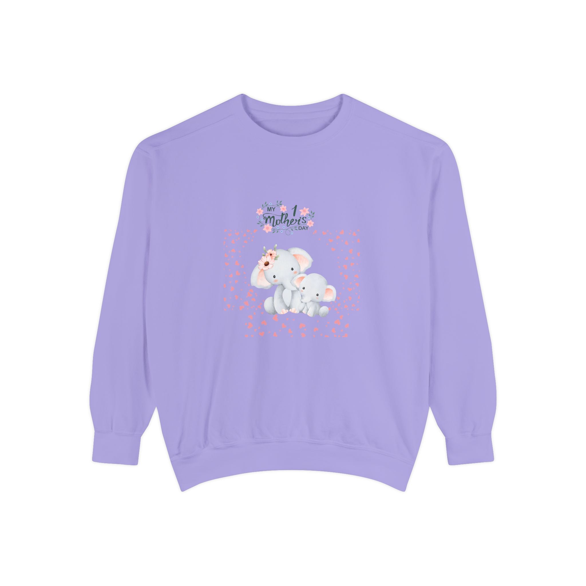 My 1st Mother's Day Sweatshirt Unisex Garment-Dyed
