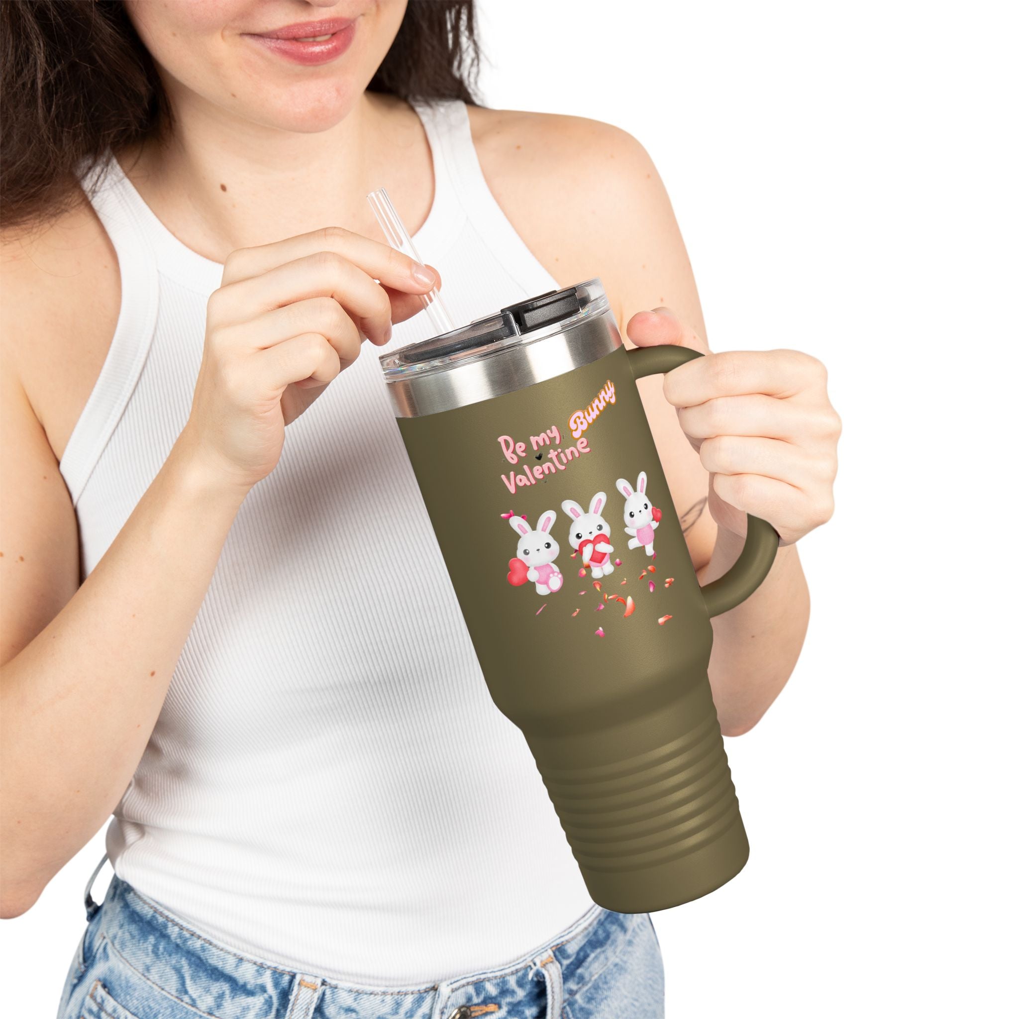 My Bunny Valentine Insulated Travel Mug, 40oz